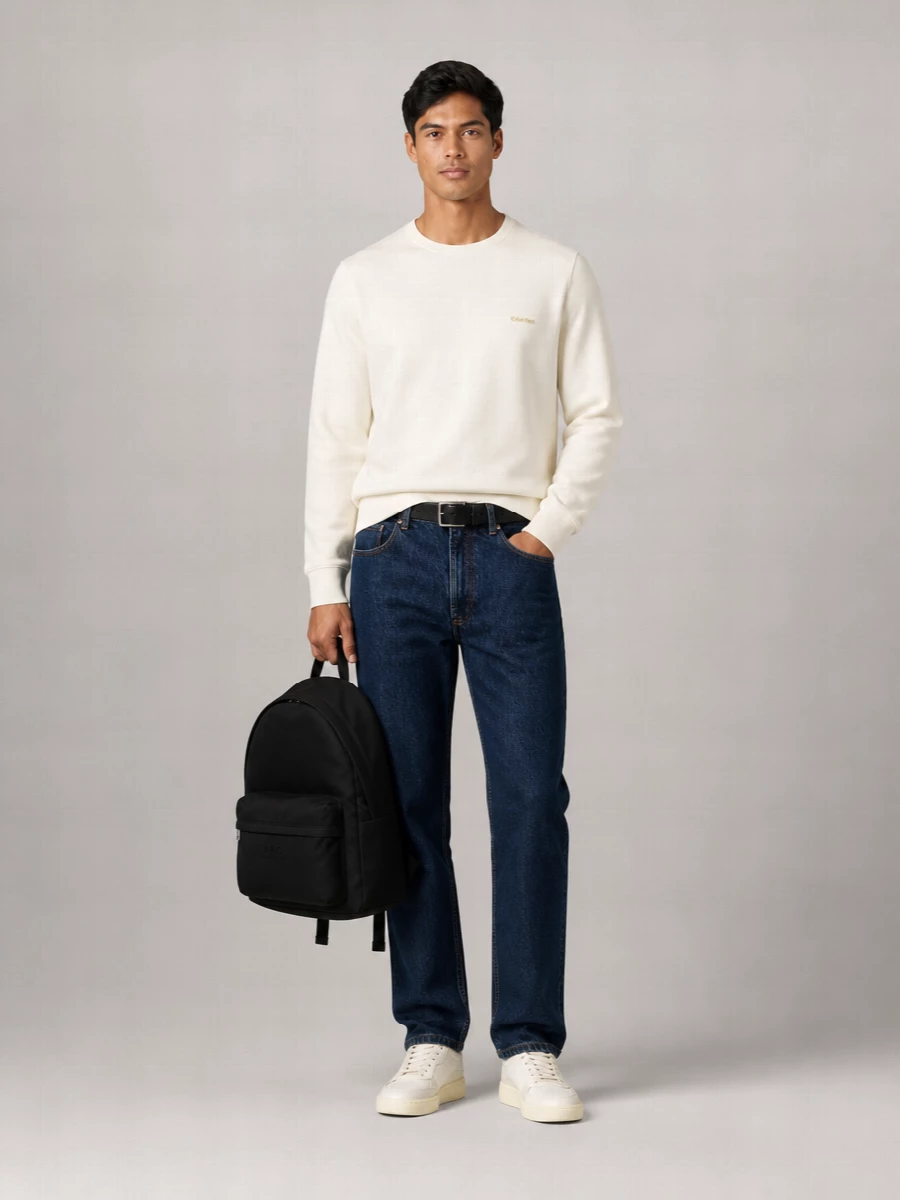 Calvin Klein Cotton Crew-Neck Sweater