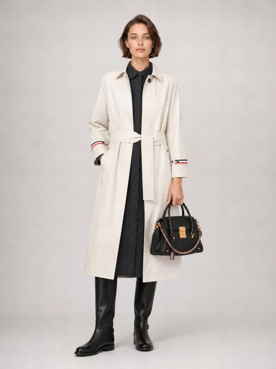 Thom Browne waterproof belted trench coat