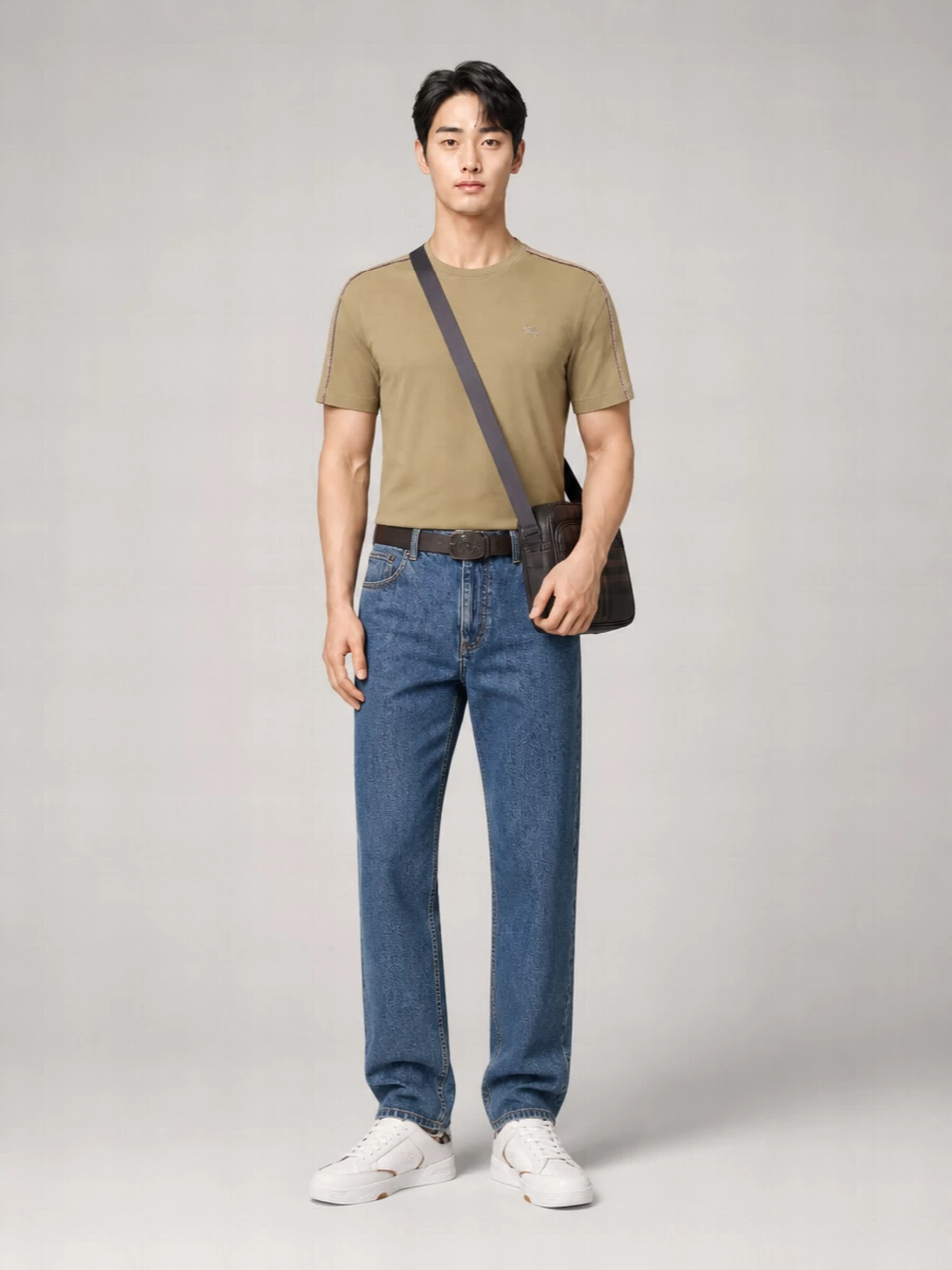 Burberry Cotton Slim-Fit Ribbed Crew-Neck T-Shirt