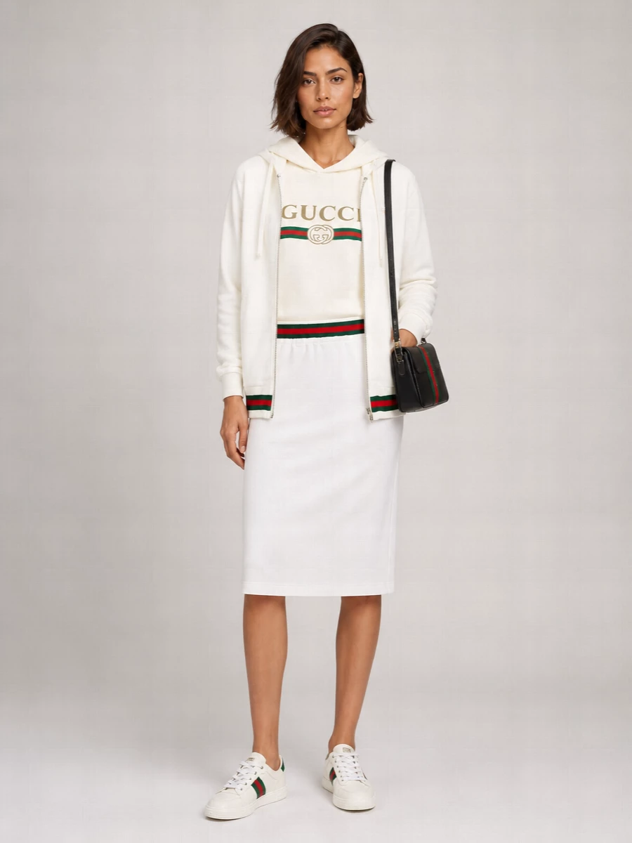 Gucci Leather Low-Top Sneakers