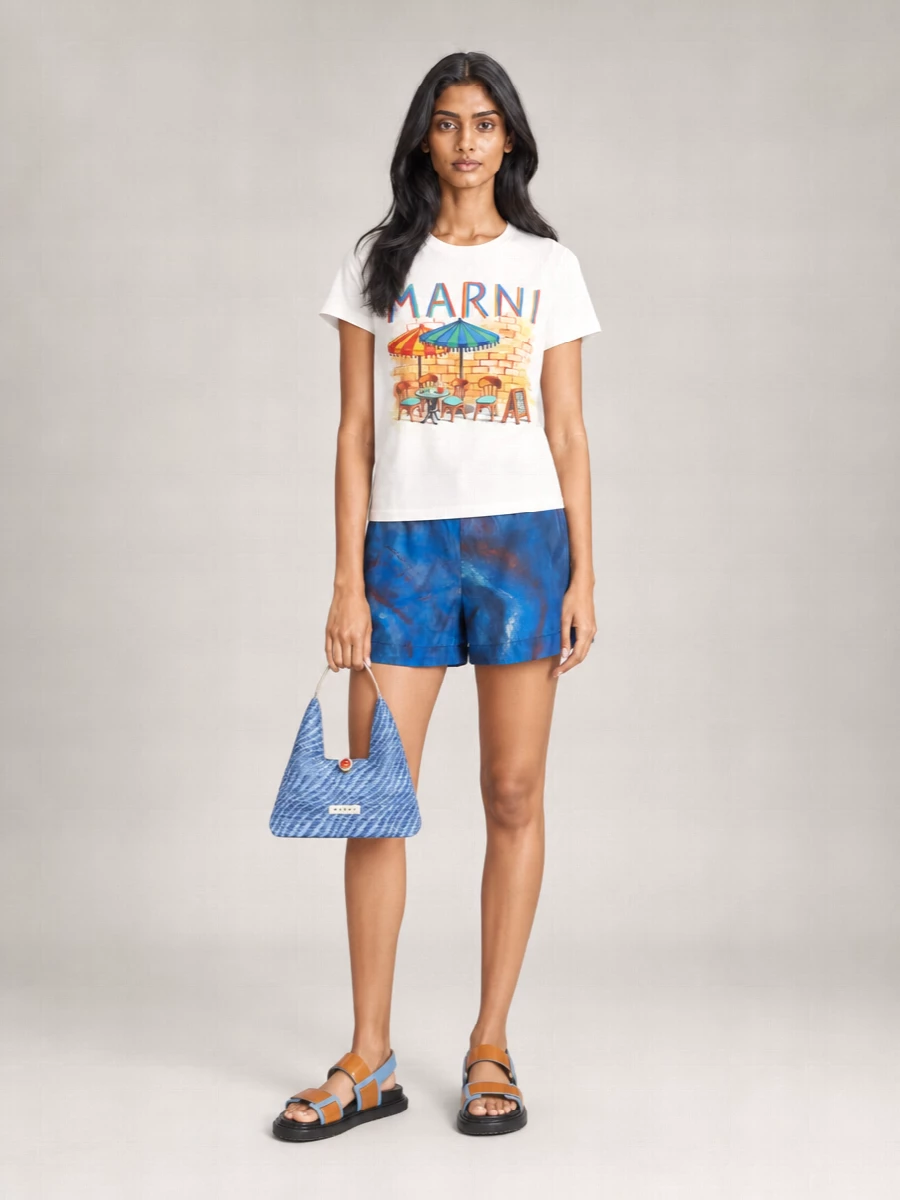 Marni Silk Short Shorts