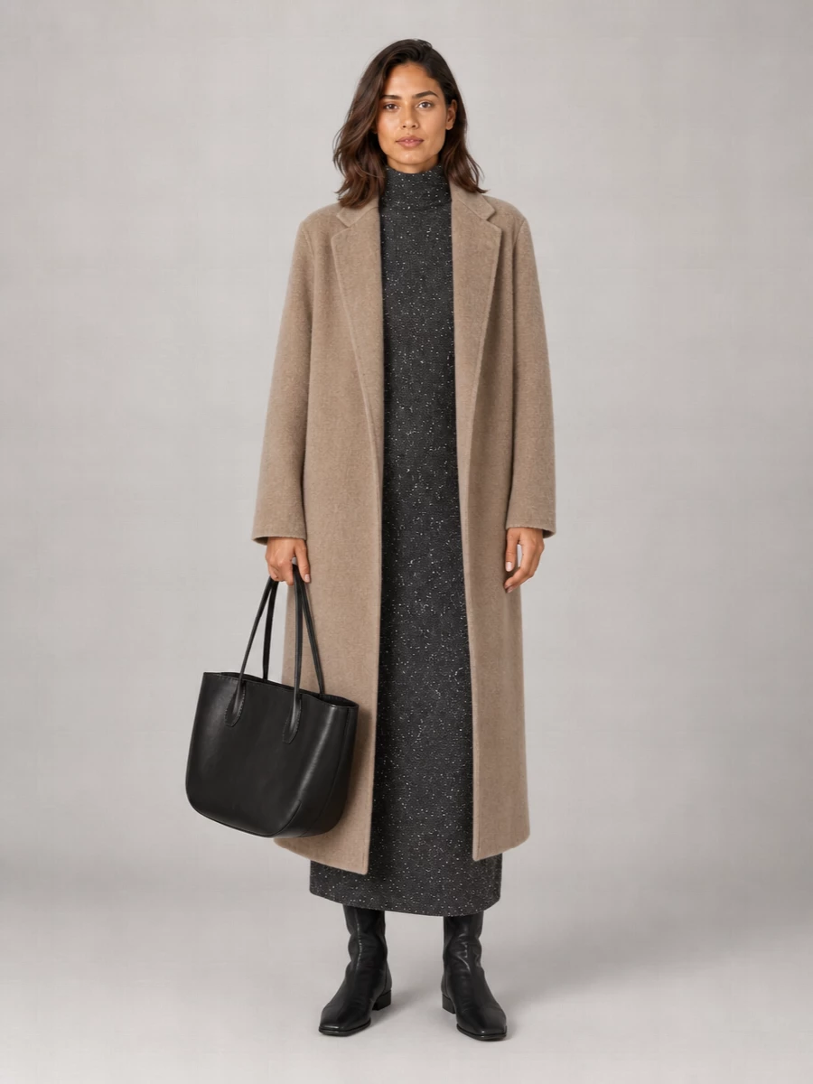 The Row Cashmere Single-Breasted Coat
