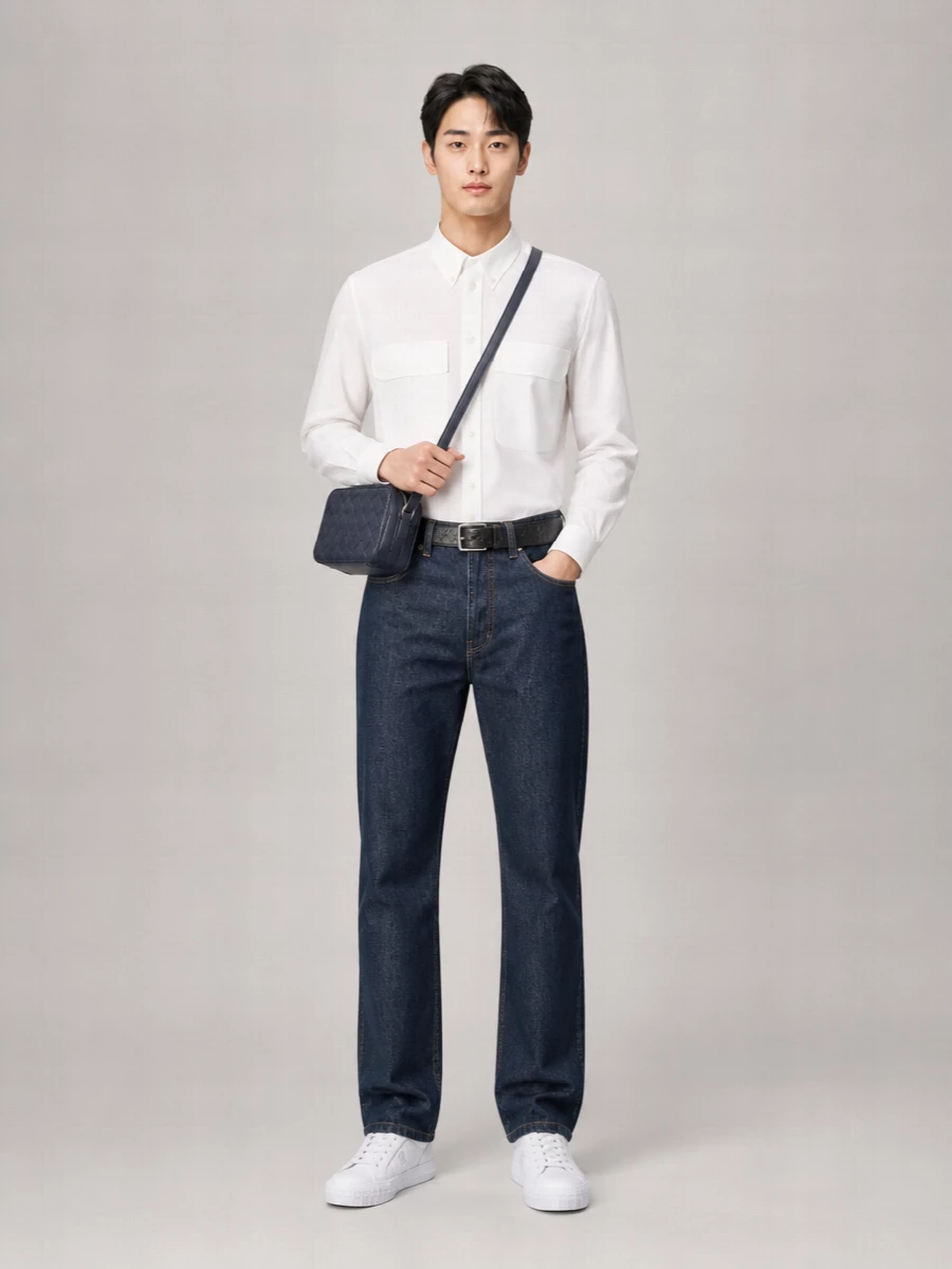 Fendi Denim High-Rise Slightly Flared-Leg Regular-Fit Jeans