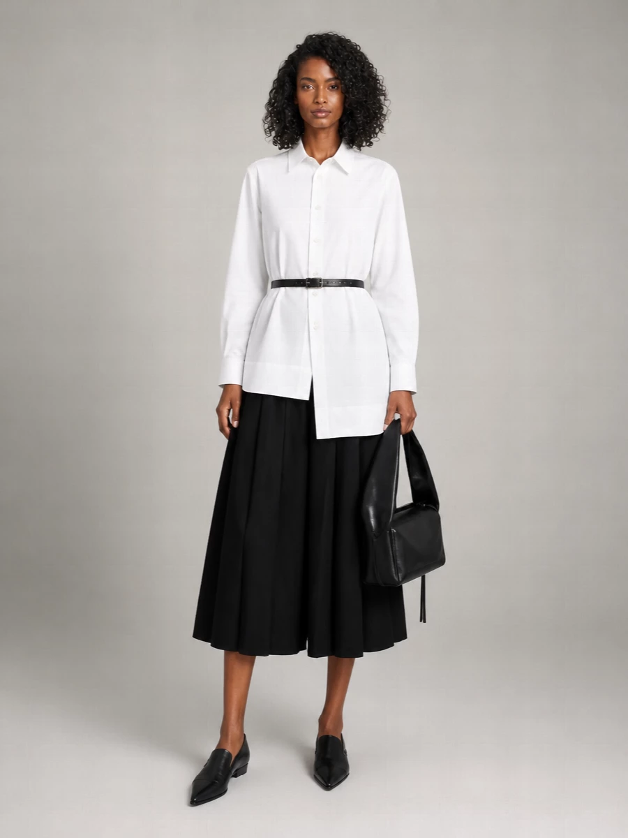 Comme Des Garçons Pleated Wool Wide-Leg Trousers