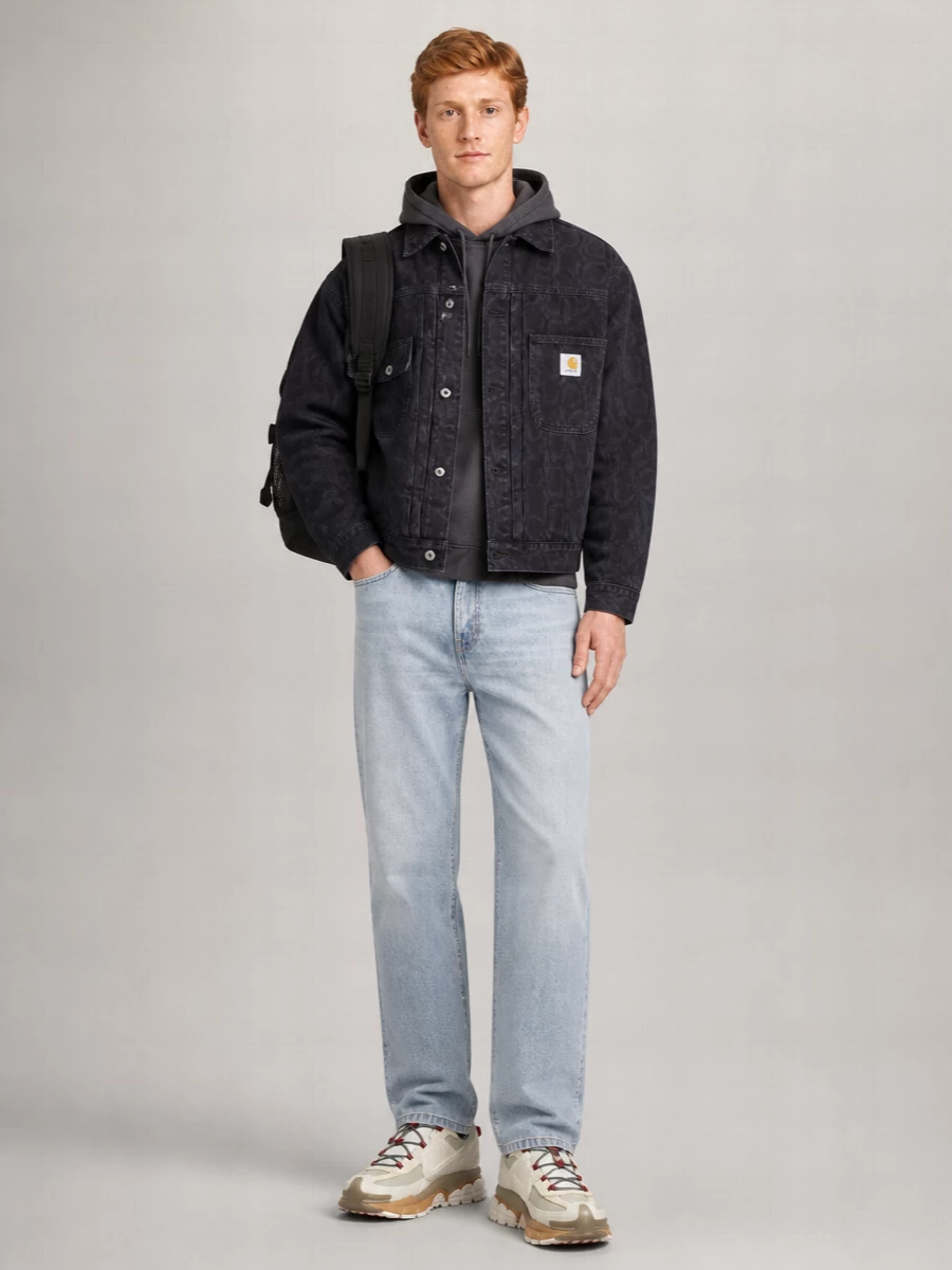 Carhartt Wip Denim Single-Breasted Coat