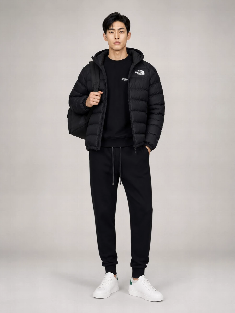 The North Face Reversible Hooded Puffer Jacket