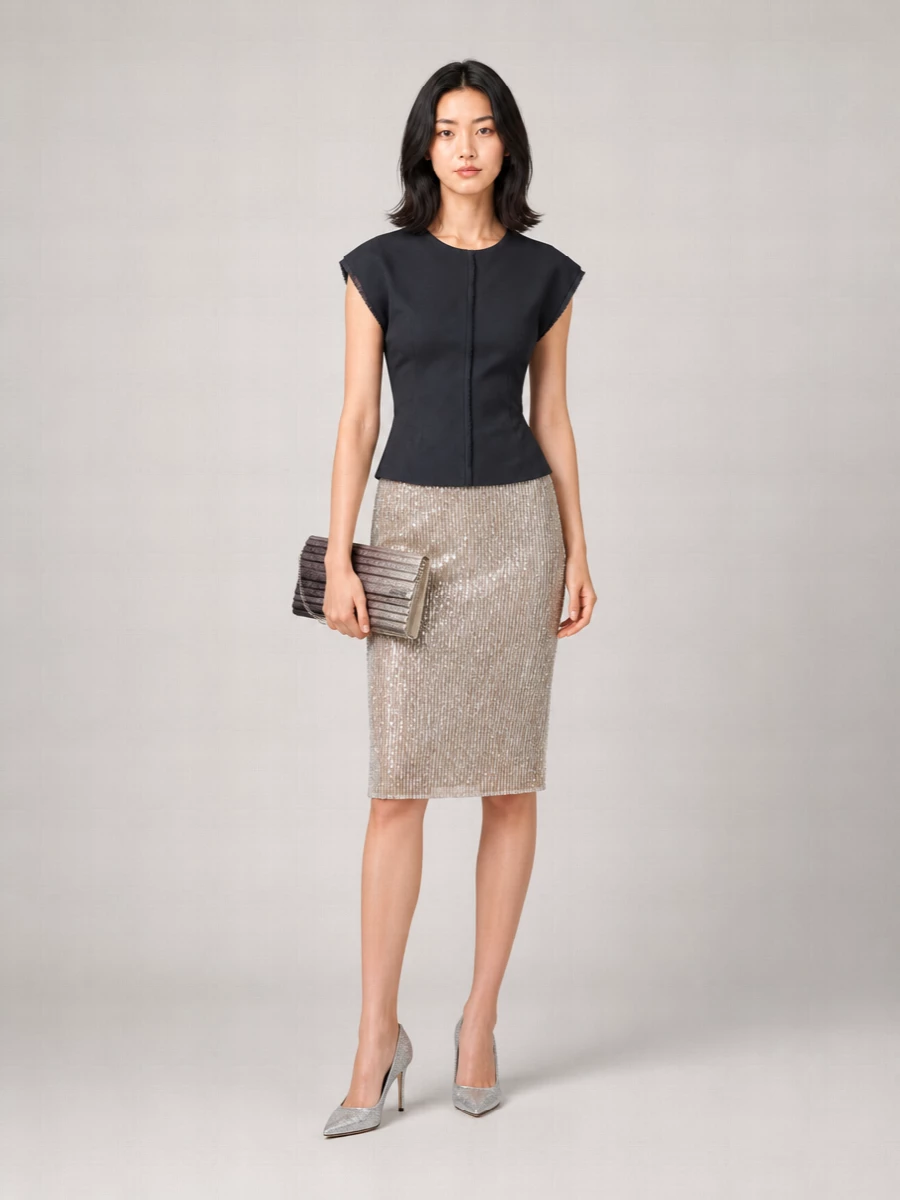 Ami Paris Pencil Skirt