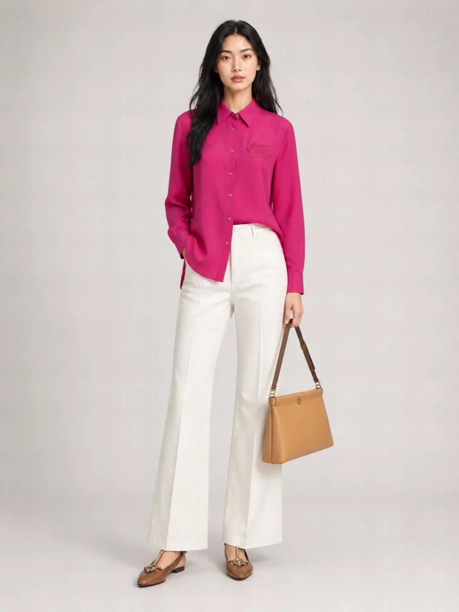 Etro Silk Crepe De Chine Shirt