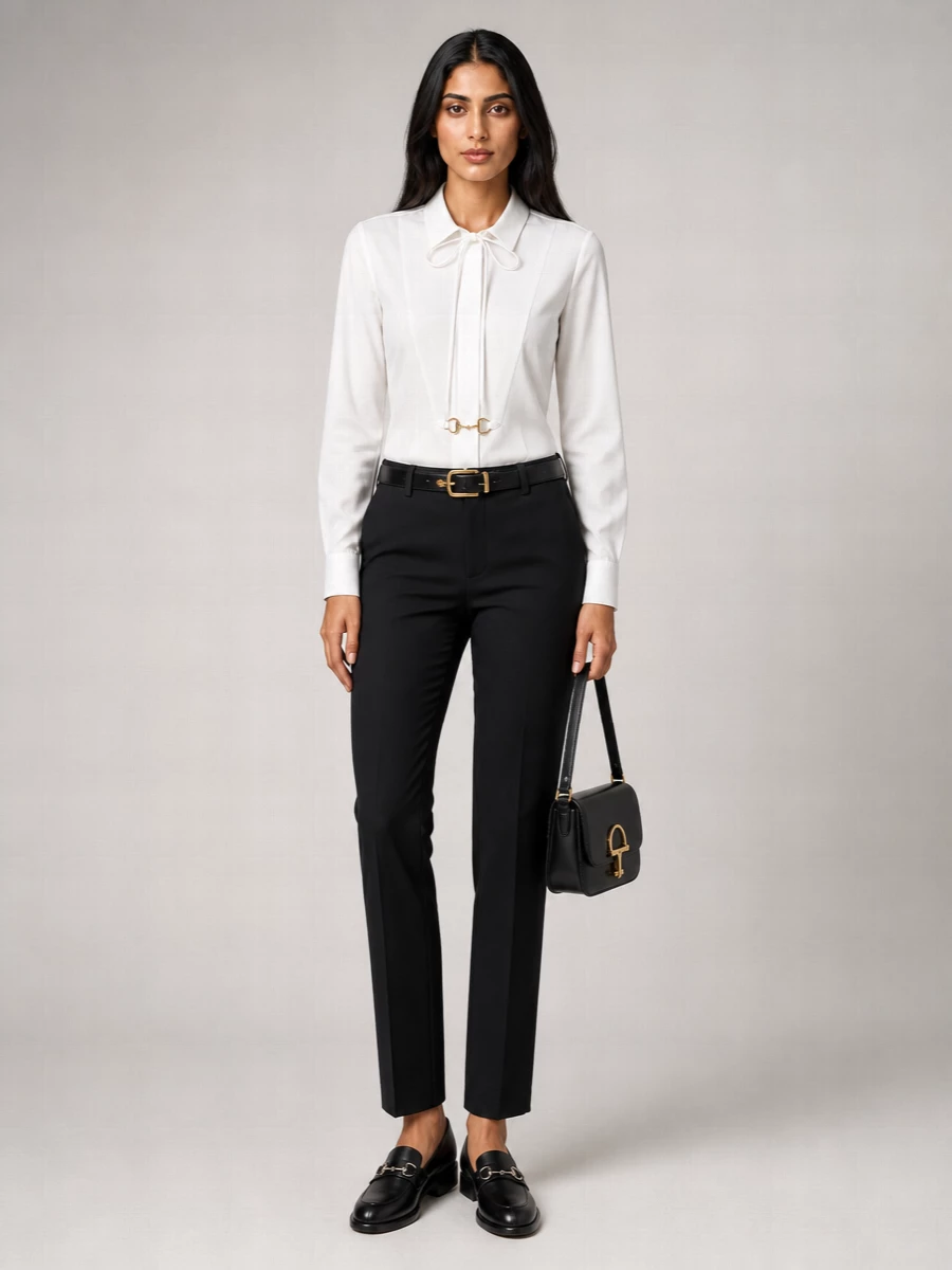 Gucci Silk Tailored Trousers