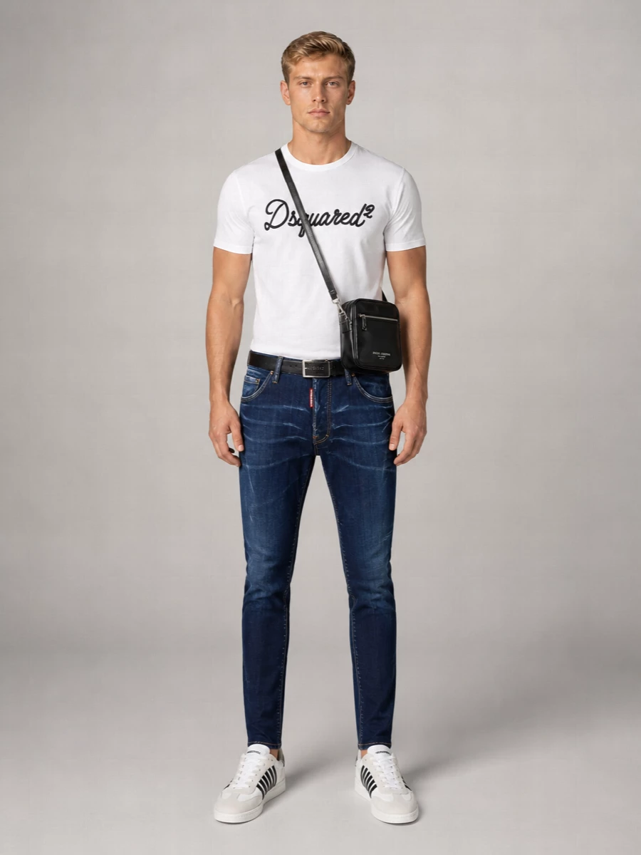 Dsquared2 Relaxed-Fit Logo Cotton T-Shirt