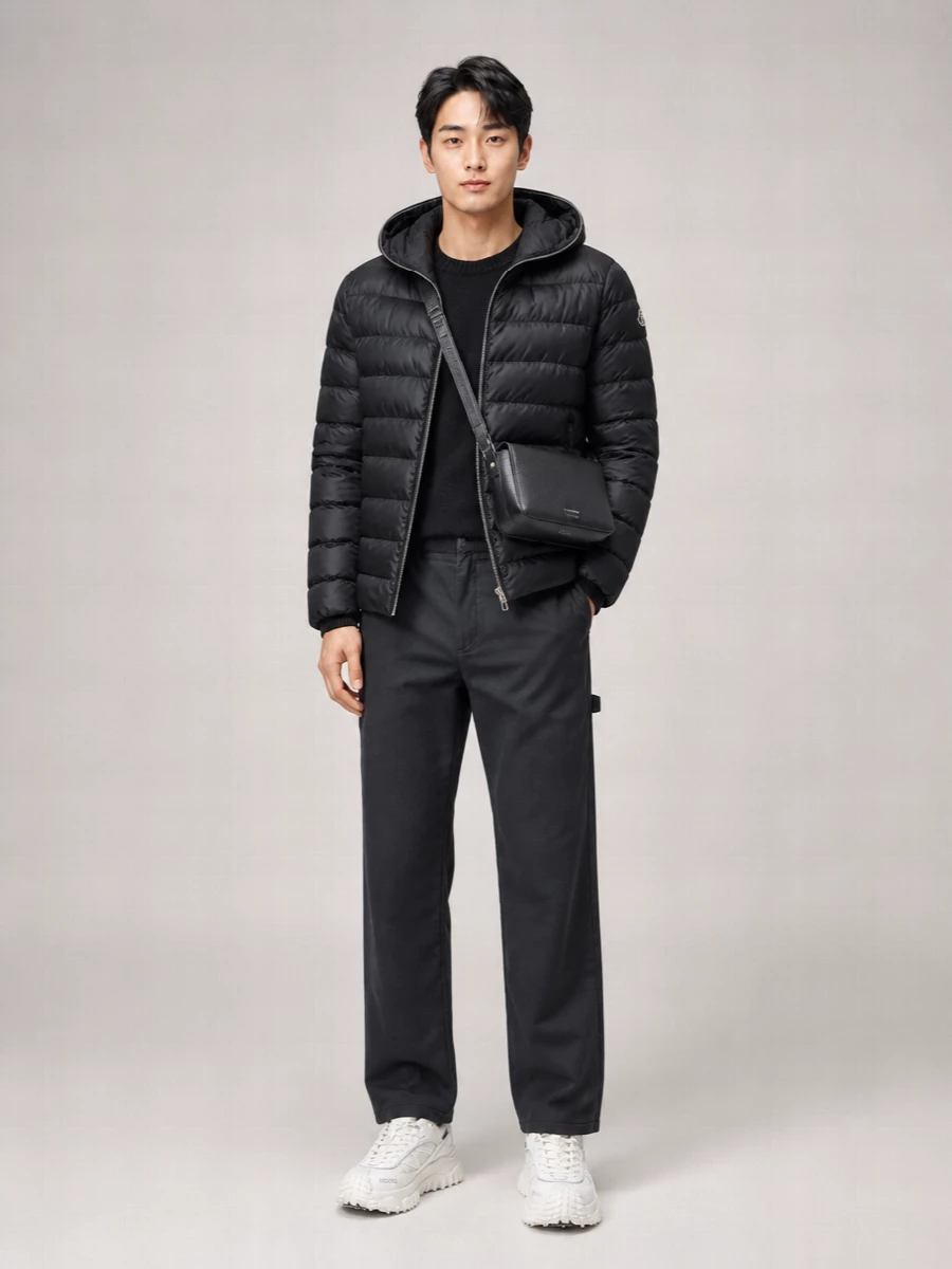 Moncler Down Hooded Puffer Jacket