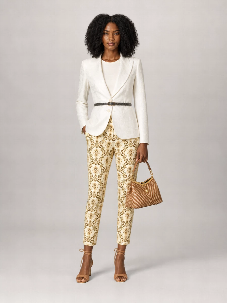 Etro Embroidered Cropped Trousers