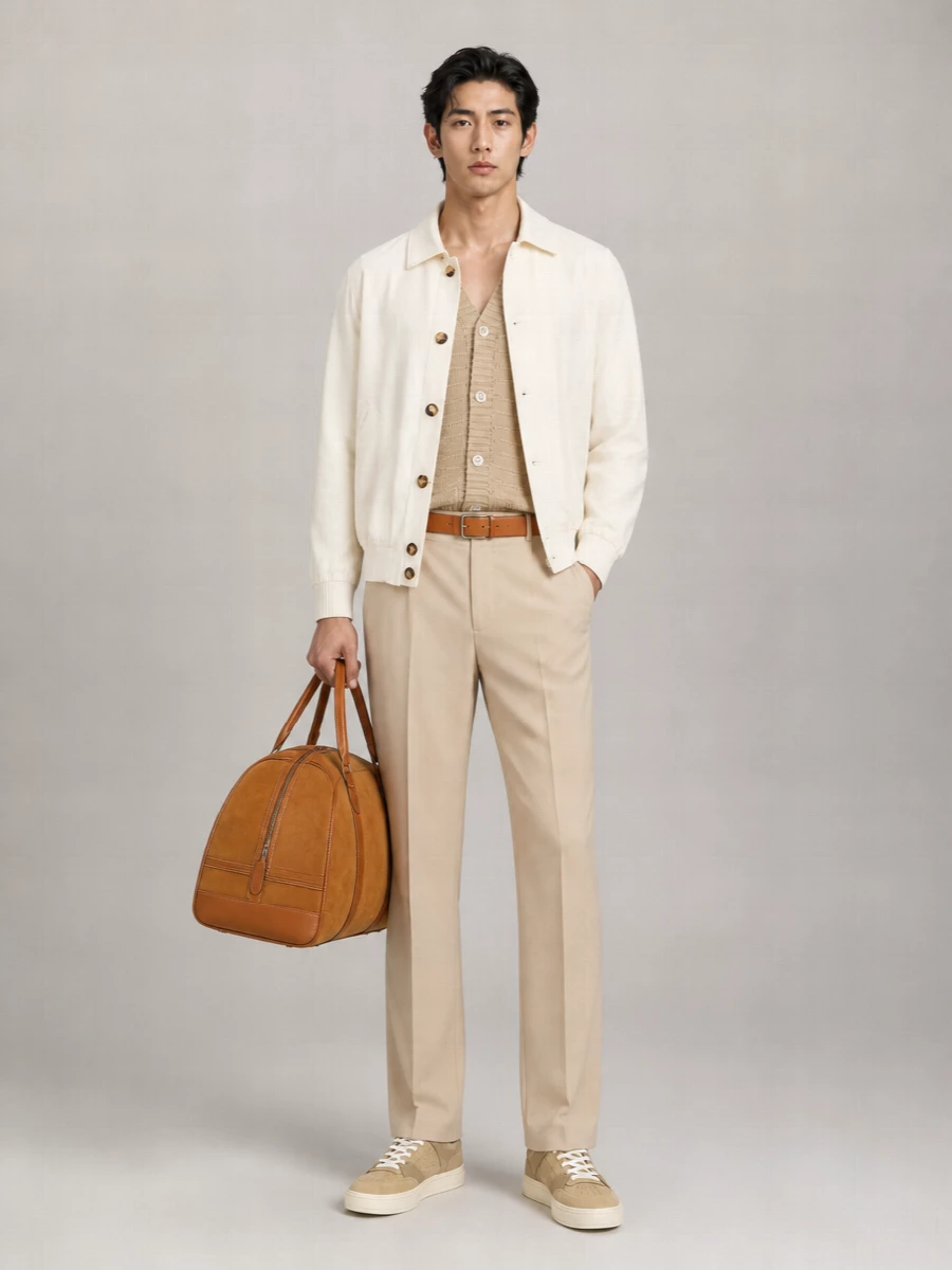Dries Van Noten Leather Duffle Bag