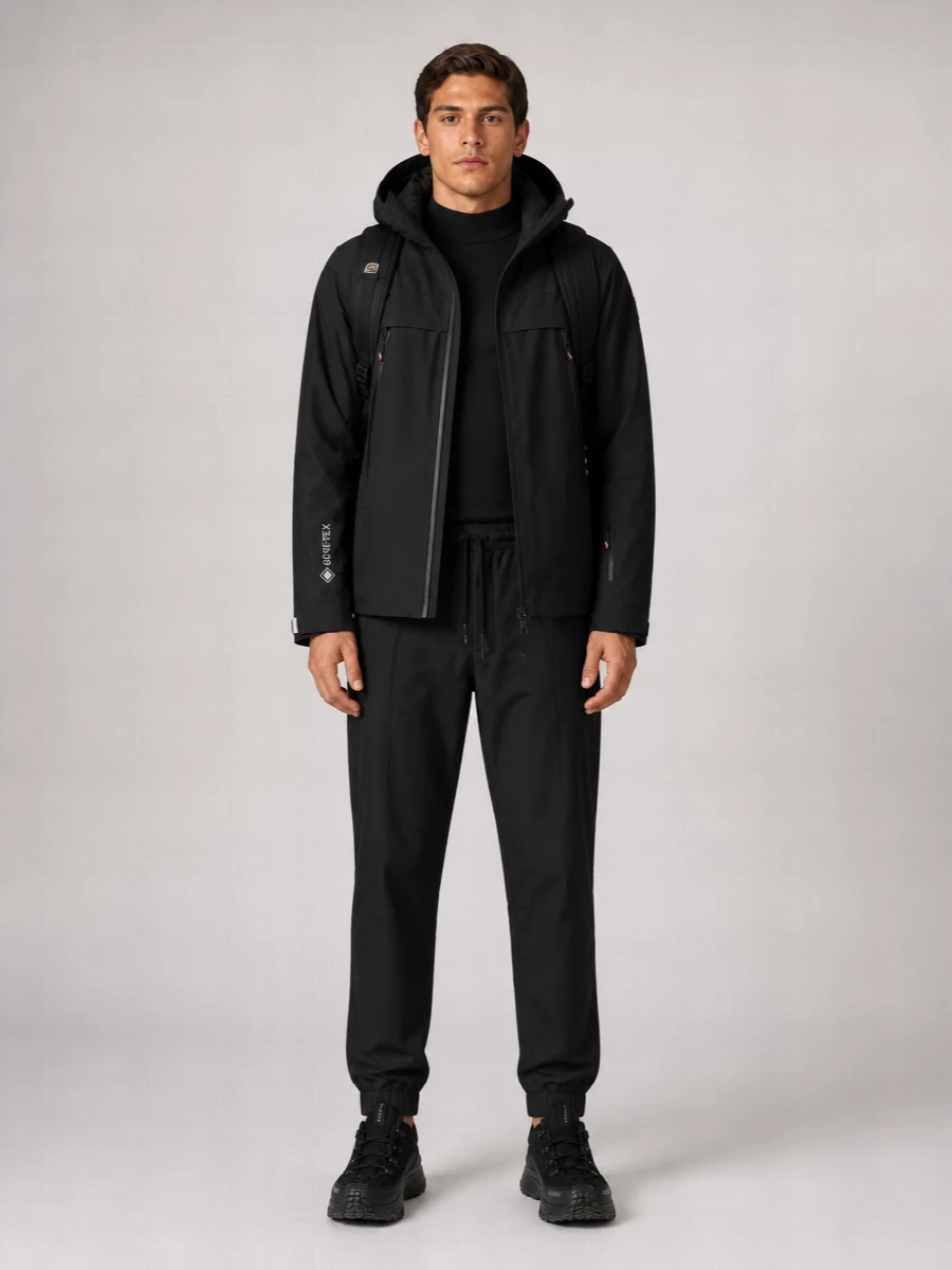 Moncler Grenoble down hooded ski jacket