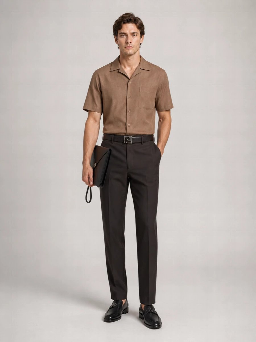 Fendi Leather Loafers