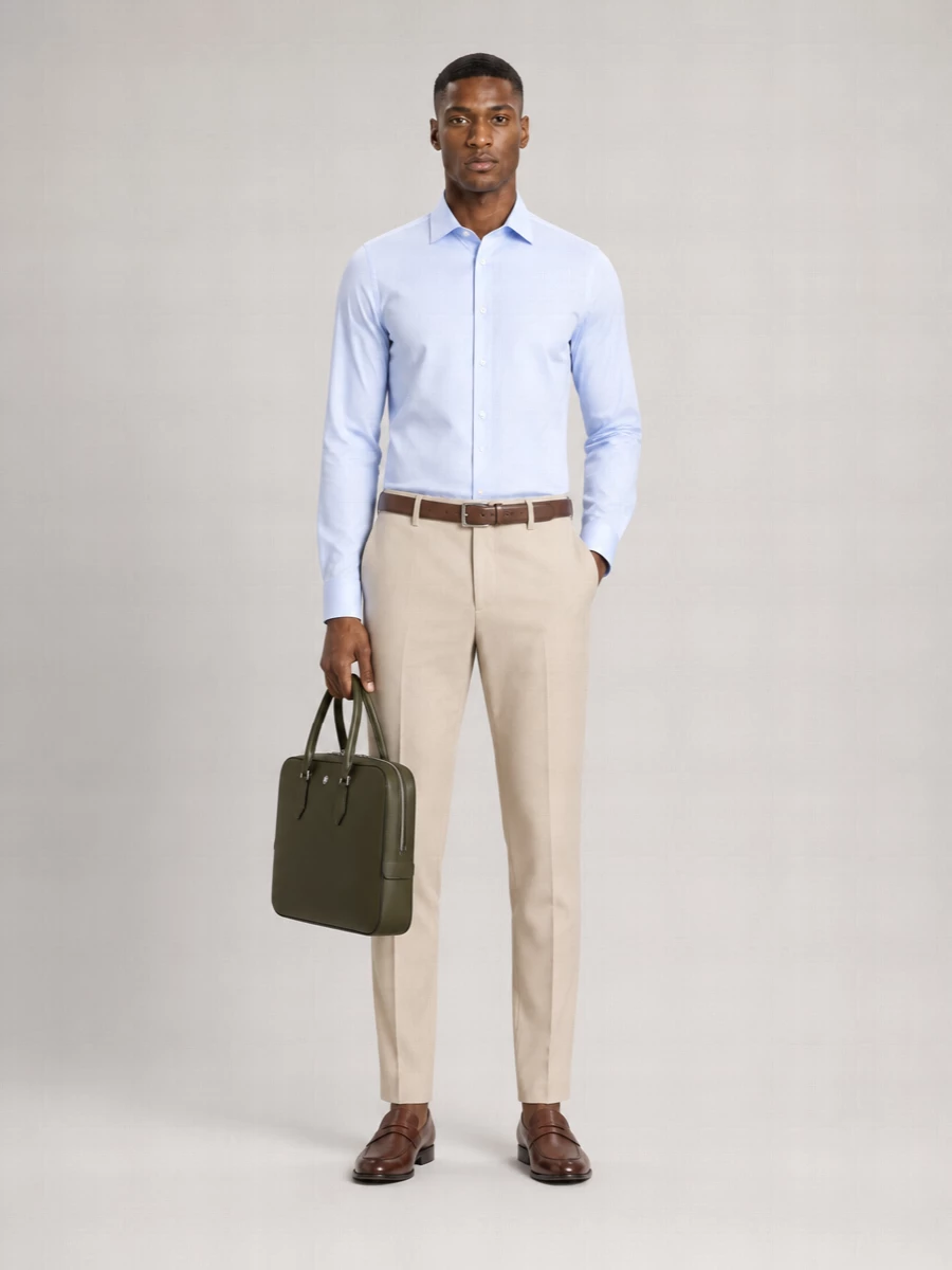 Boss Linen Blend Tailored Trousers