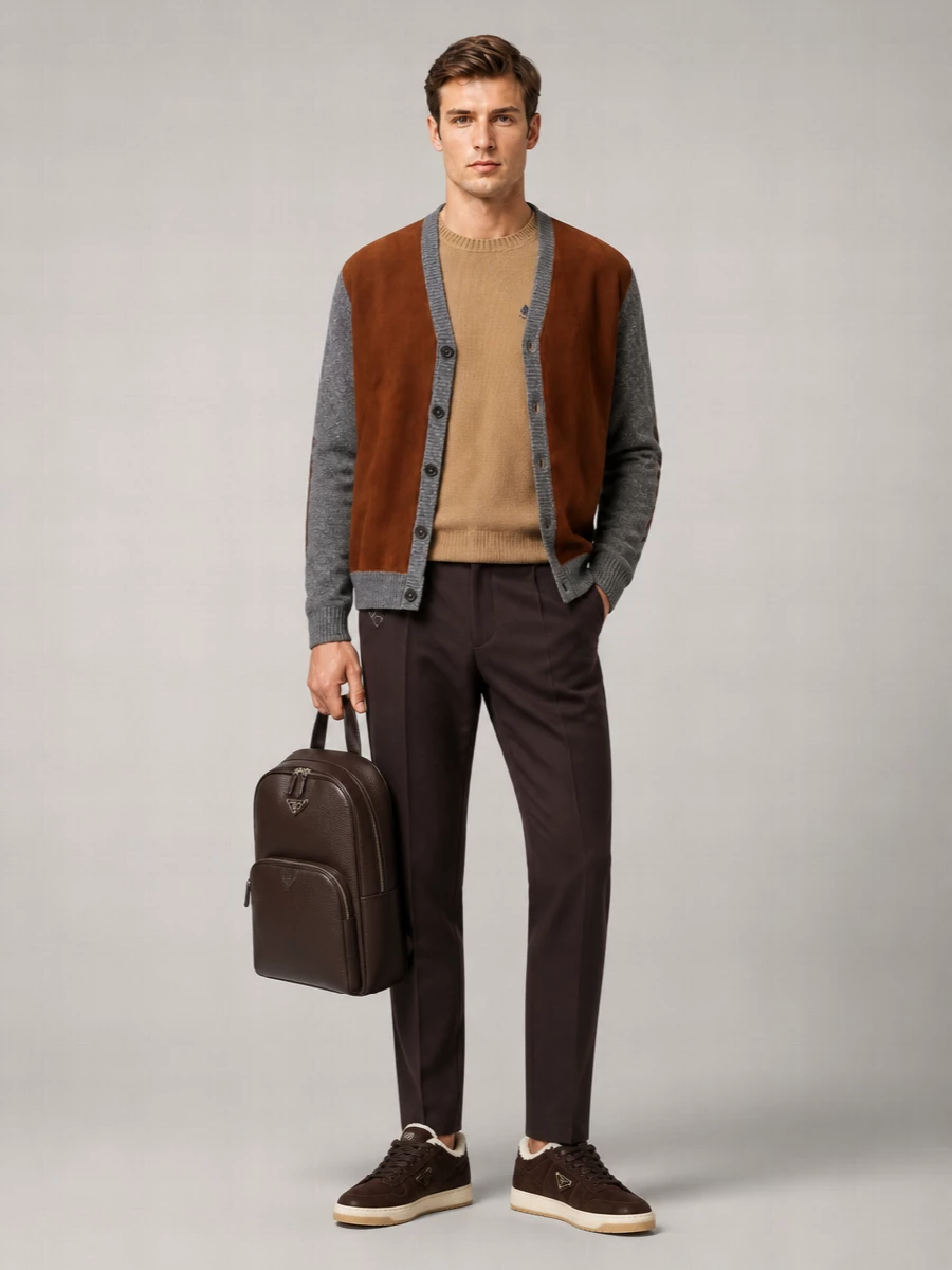 Prada virgin wool plain-knit cardigan