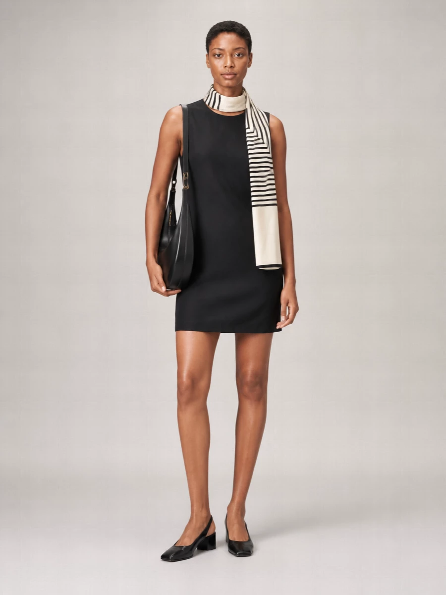 Semicouture Linen Sleeveless Mini Dress
