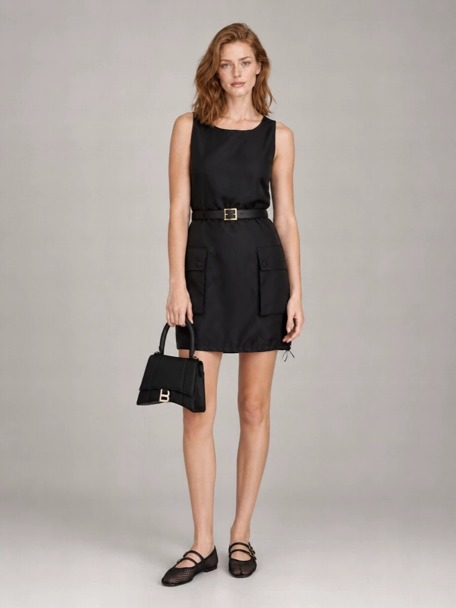 Prada Mini Dress In Nylon