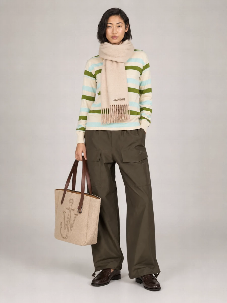 JW Anderson striped long-sleeve polo shirt