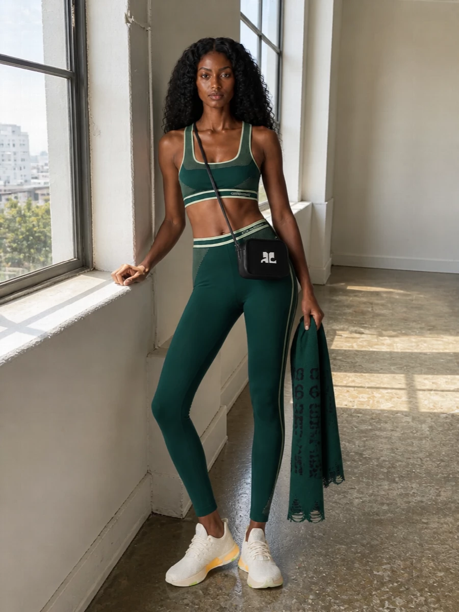 Casablanca green seamless set adidas sneakers
