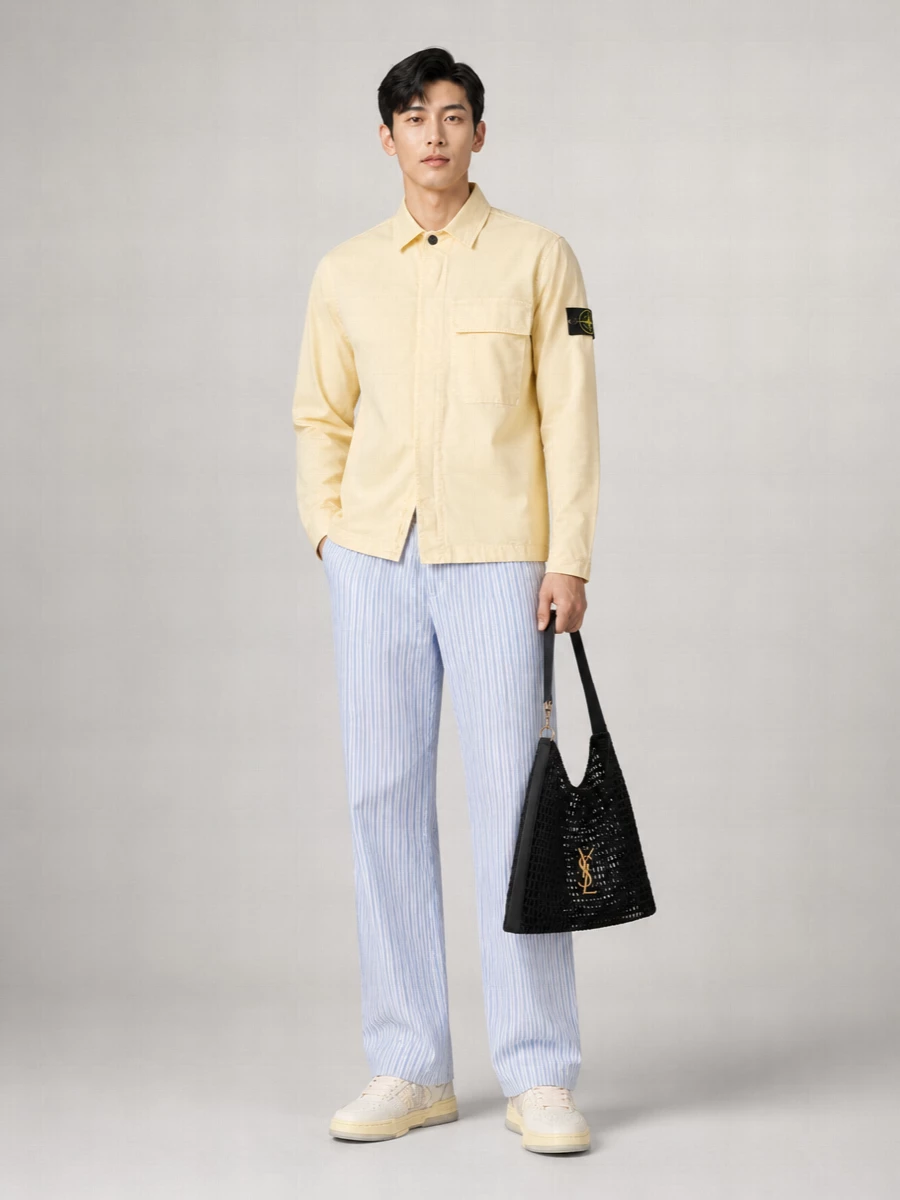 Saint Laurent Raffia Shoulder Bag