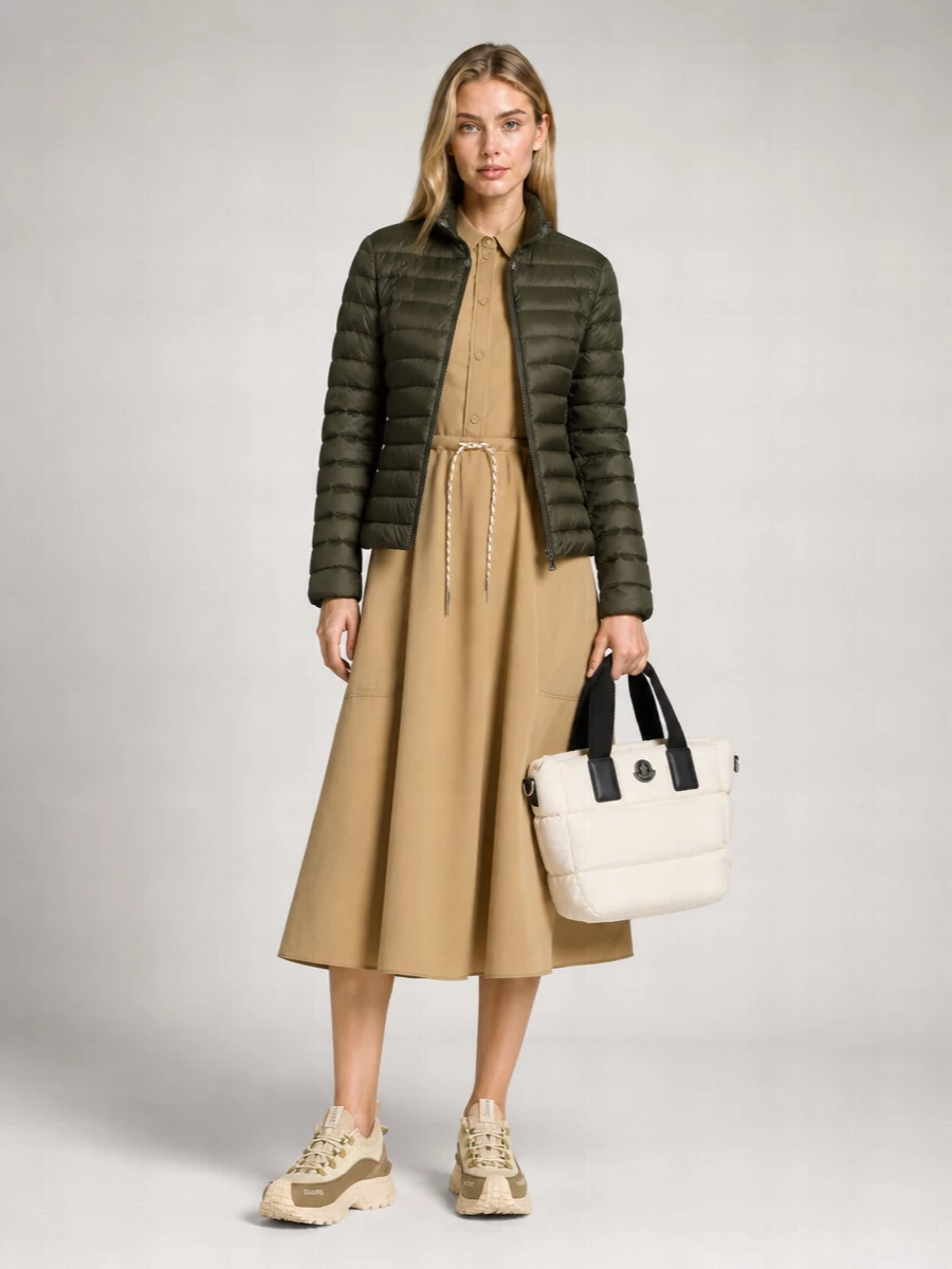 Moncler Down Quilted Parka Coat