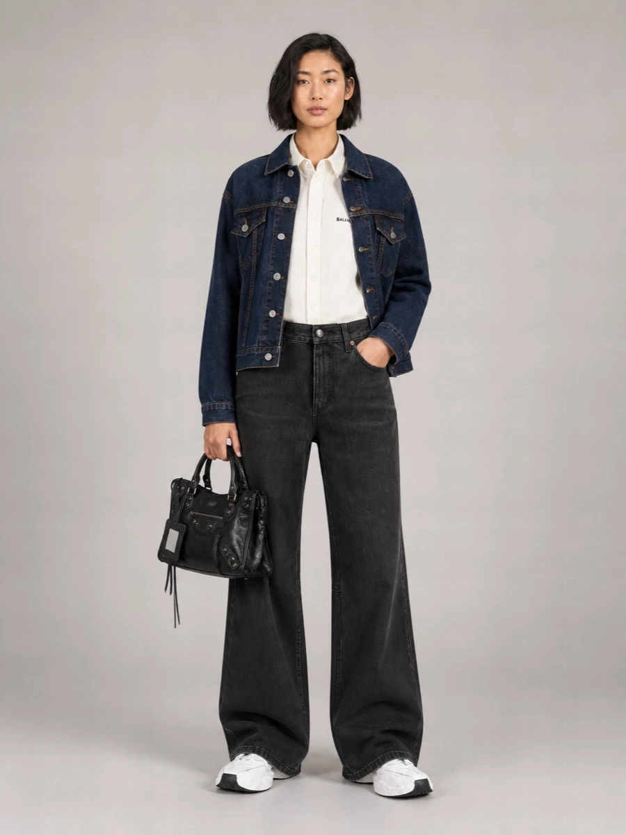 Balenciaga Denim Hourglass Jacket