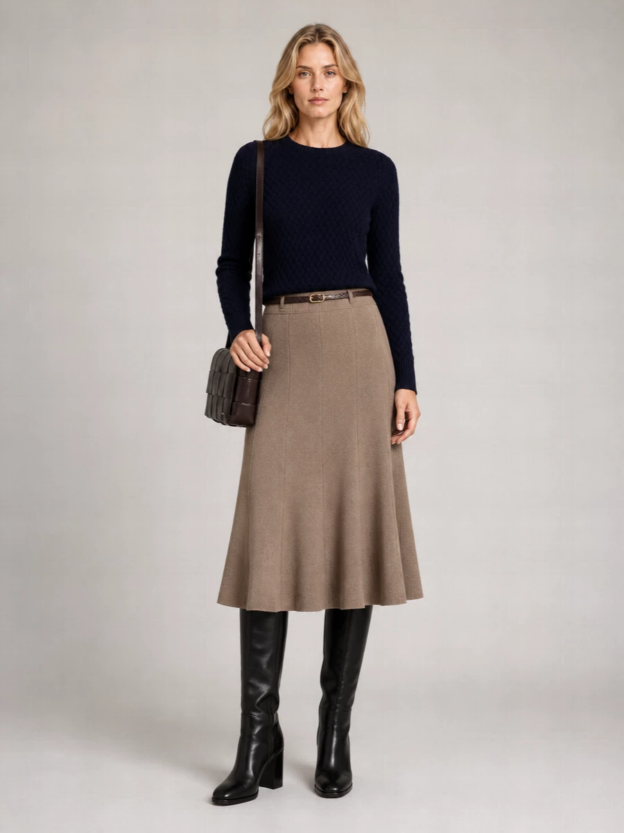 Bottega Veneta Wool Ribbed Intrecciato Crew Neck Sweater