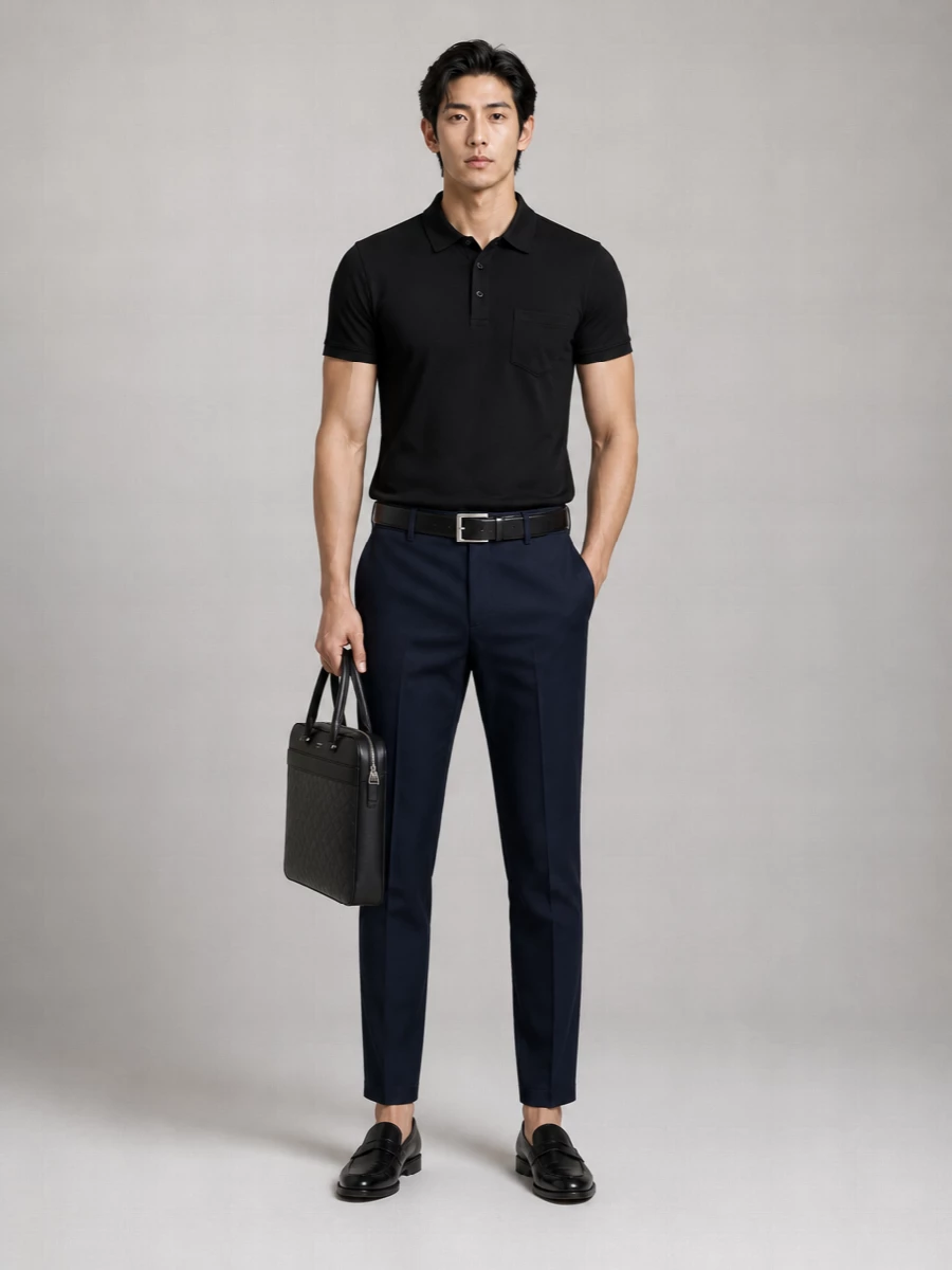 Pt Torino Virgin Wool Cropped Tailored Trousers