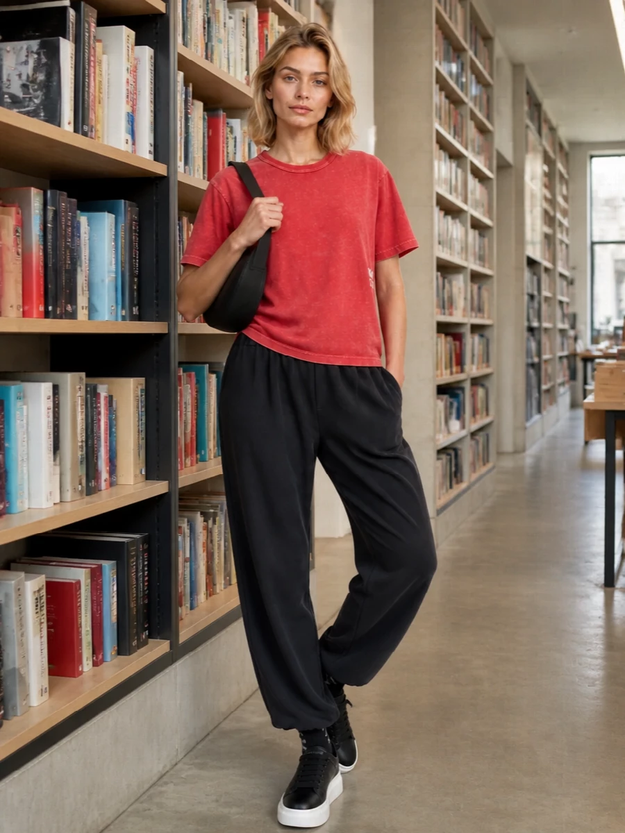 Alexander wang tee track pants mcqueen sneakers