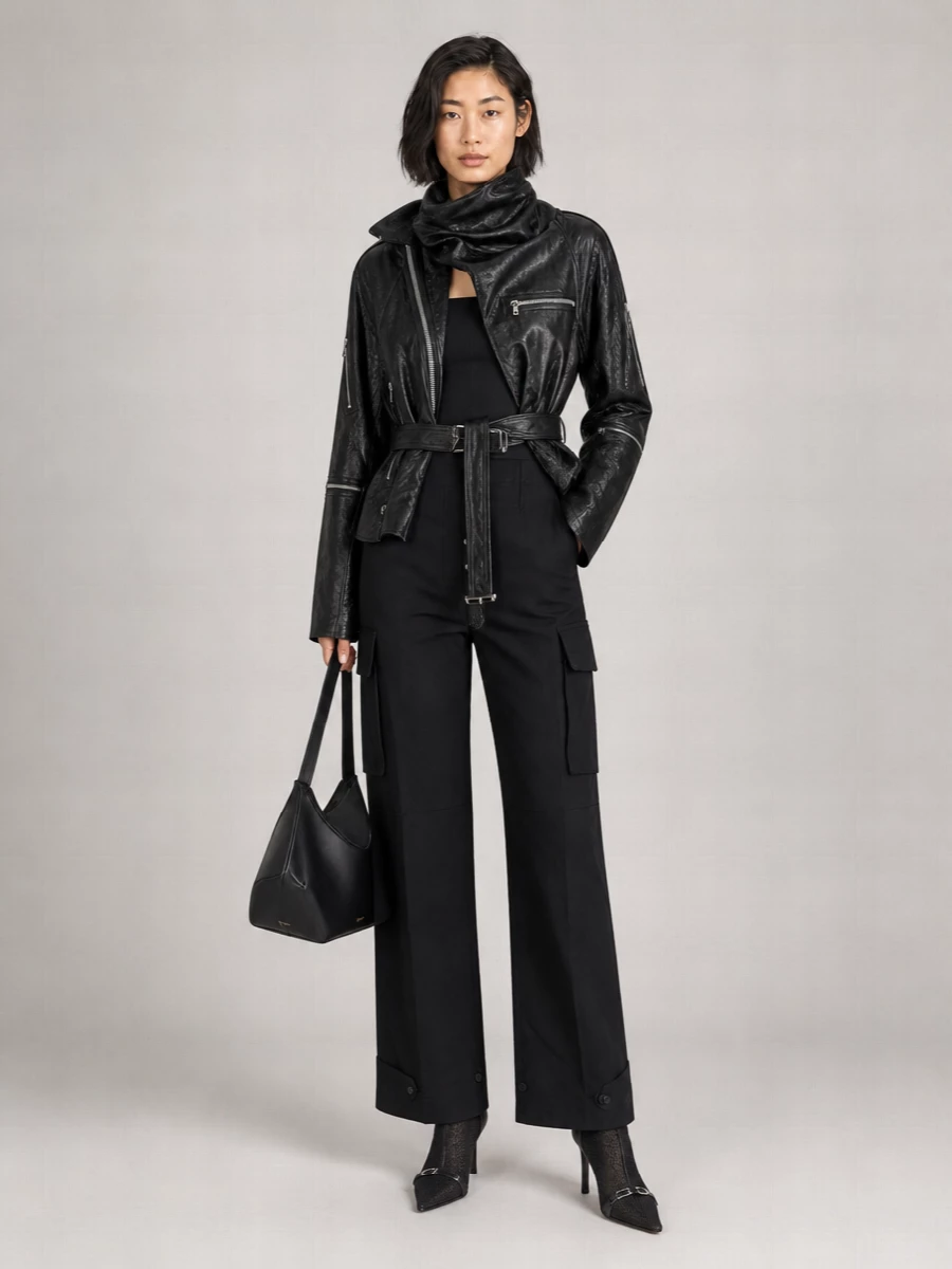 Givenchy Facet Small Leather Shoulder Bag