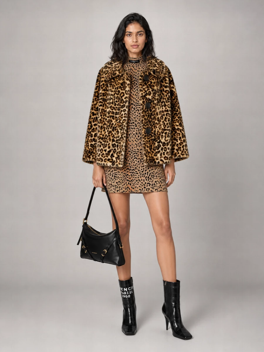 Givenchy Leather Square-Toe Ankle Boots
