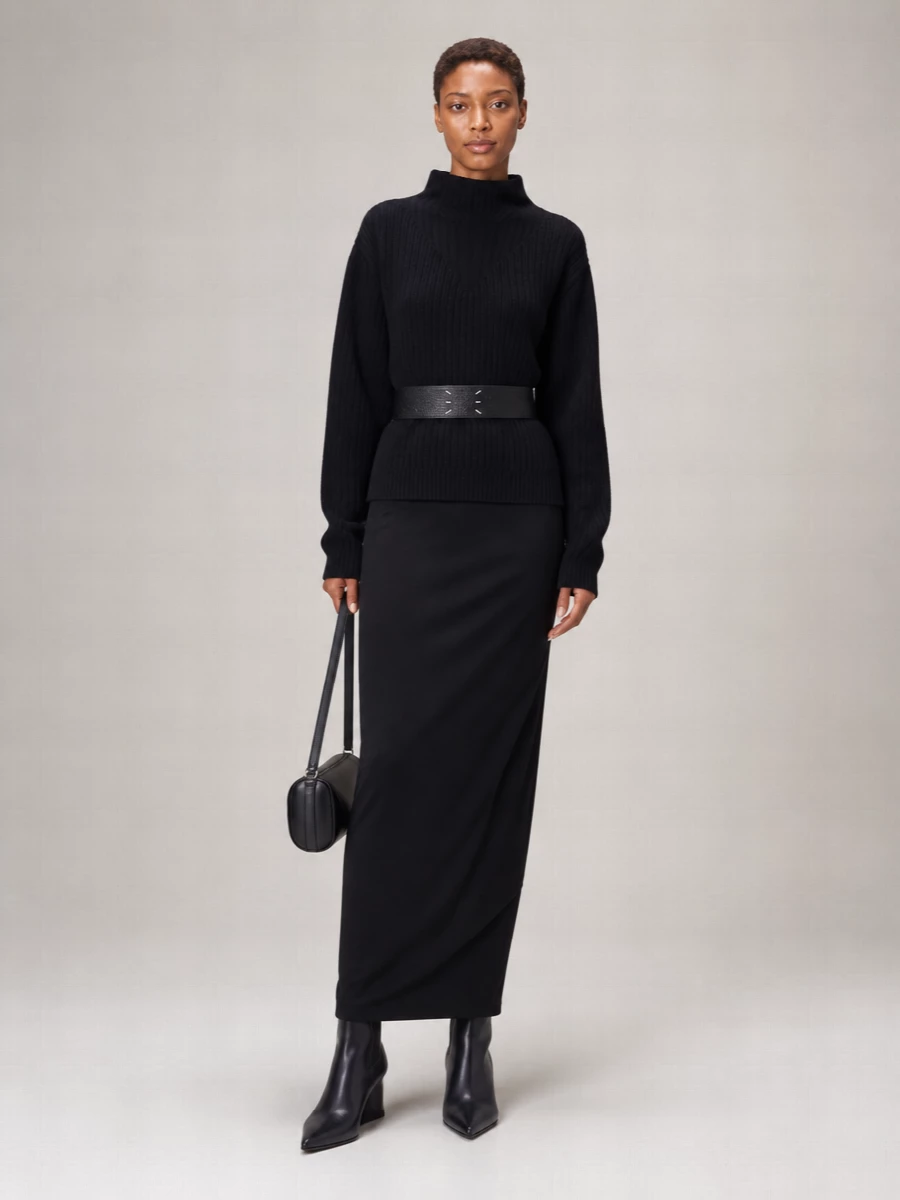 Rick Owens Wool Straight Skirt