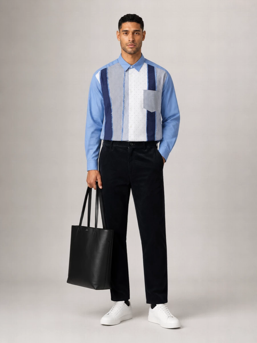 Comme des Garçons cotton patchwork shirt