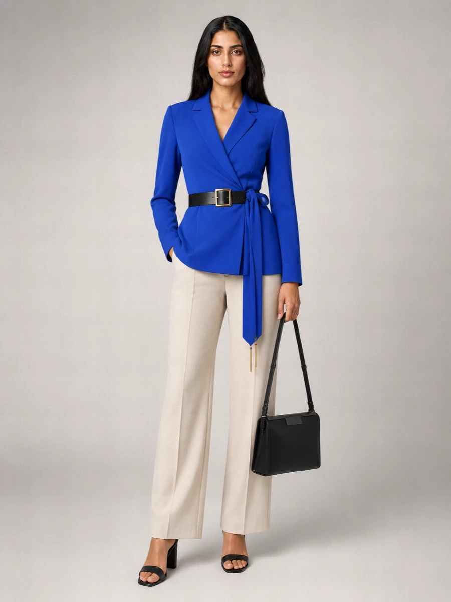 Max Mara Calf Leather Wide Belt