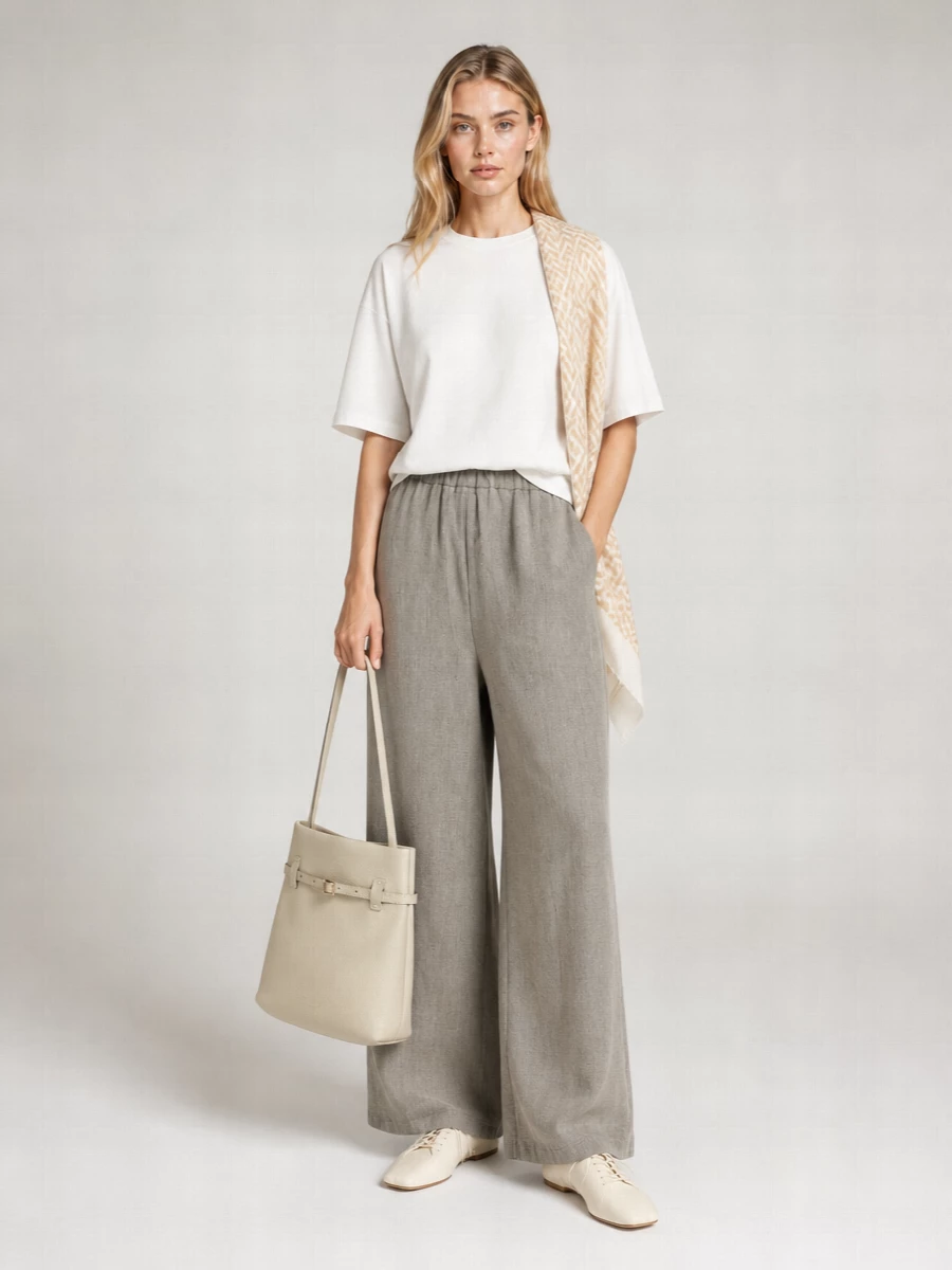 Loulou Studio Cotton Oversized Crew Neck Short-Sleeve T-Shirt