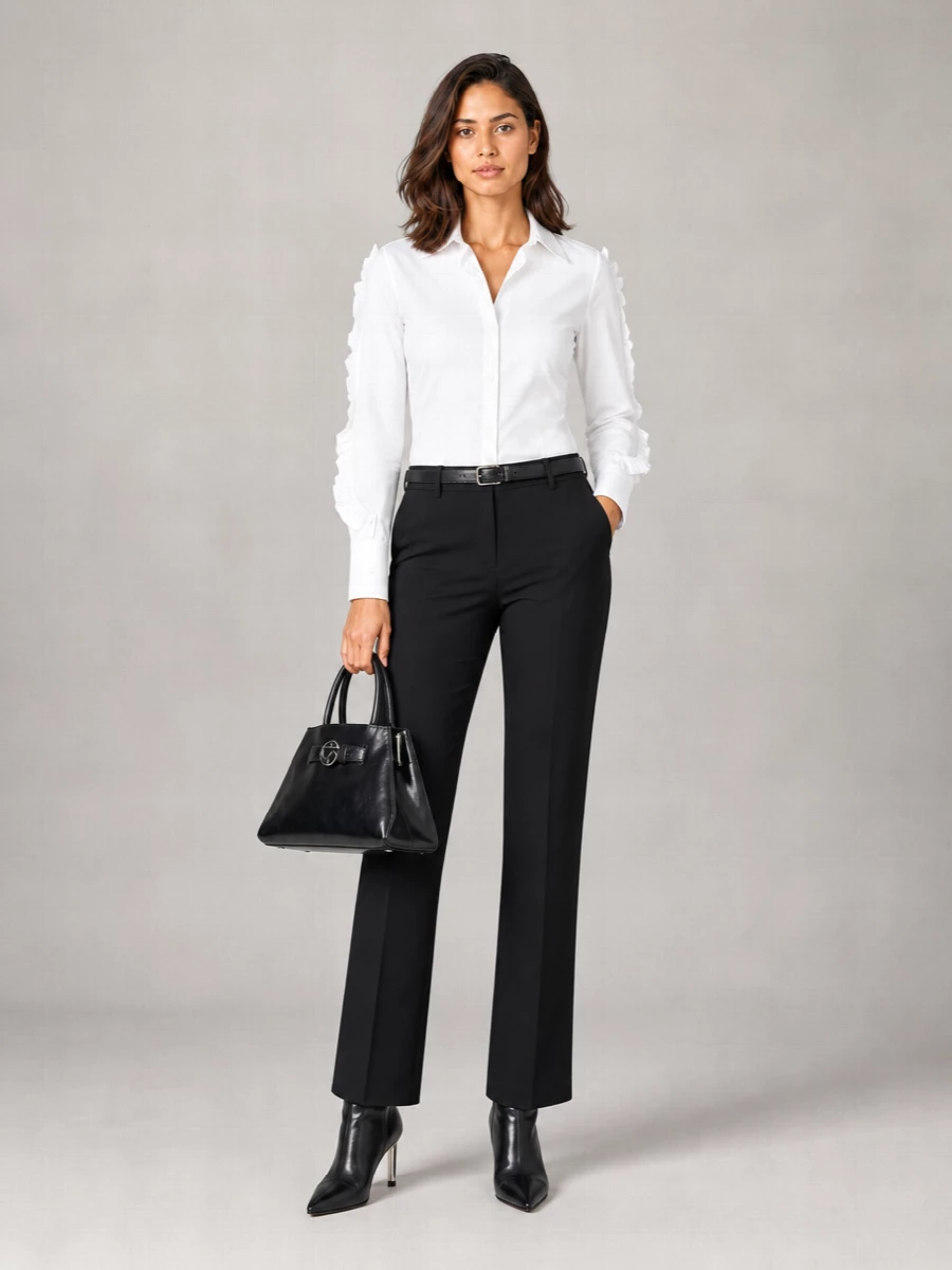 Coperni Cotton Ruffle Shirt