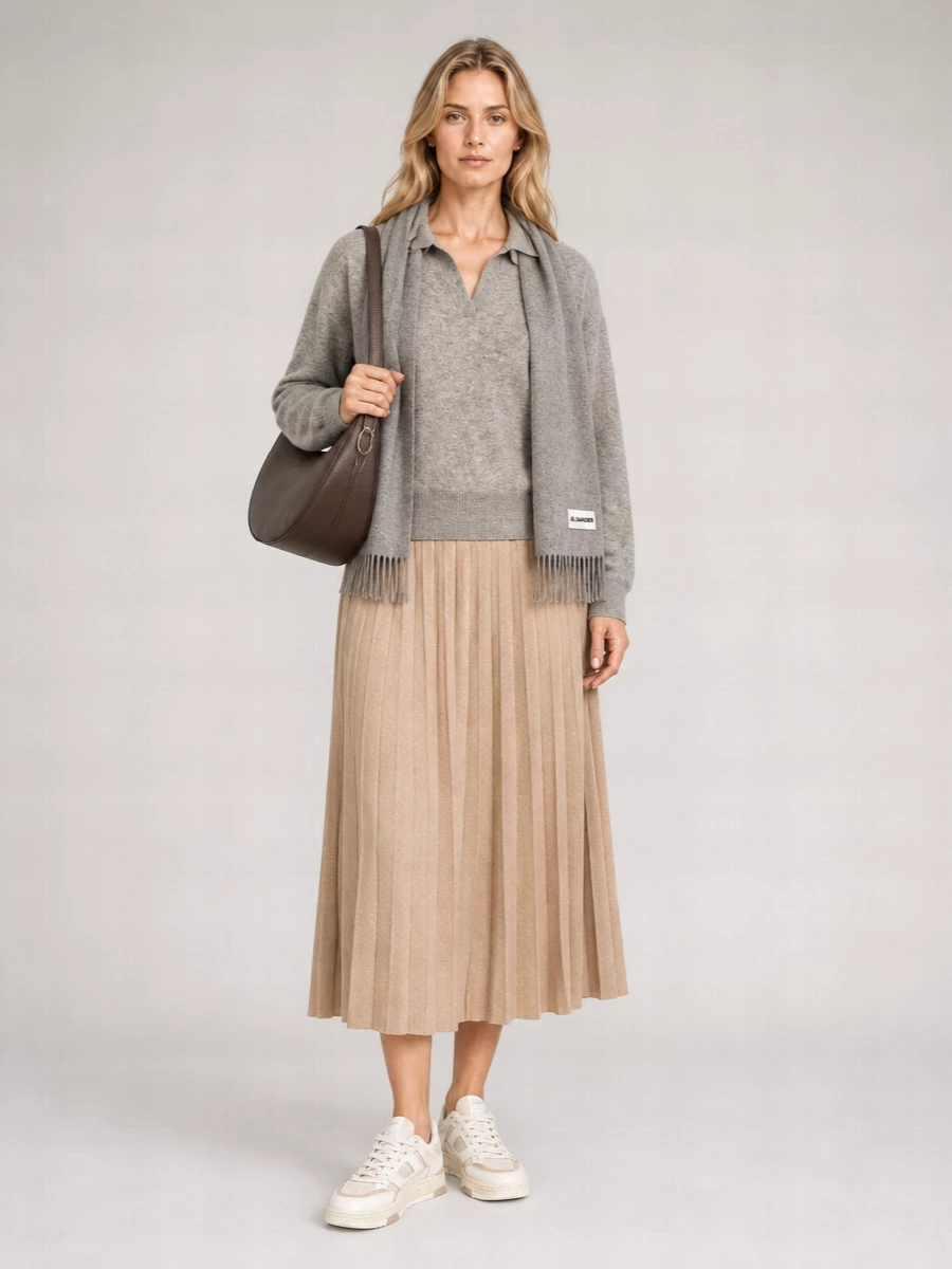 Lisa Yang Cashmere Relaxed-Fit Polo Sweater