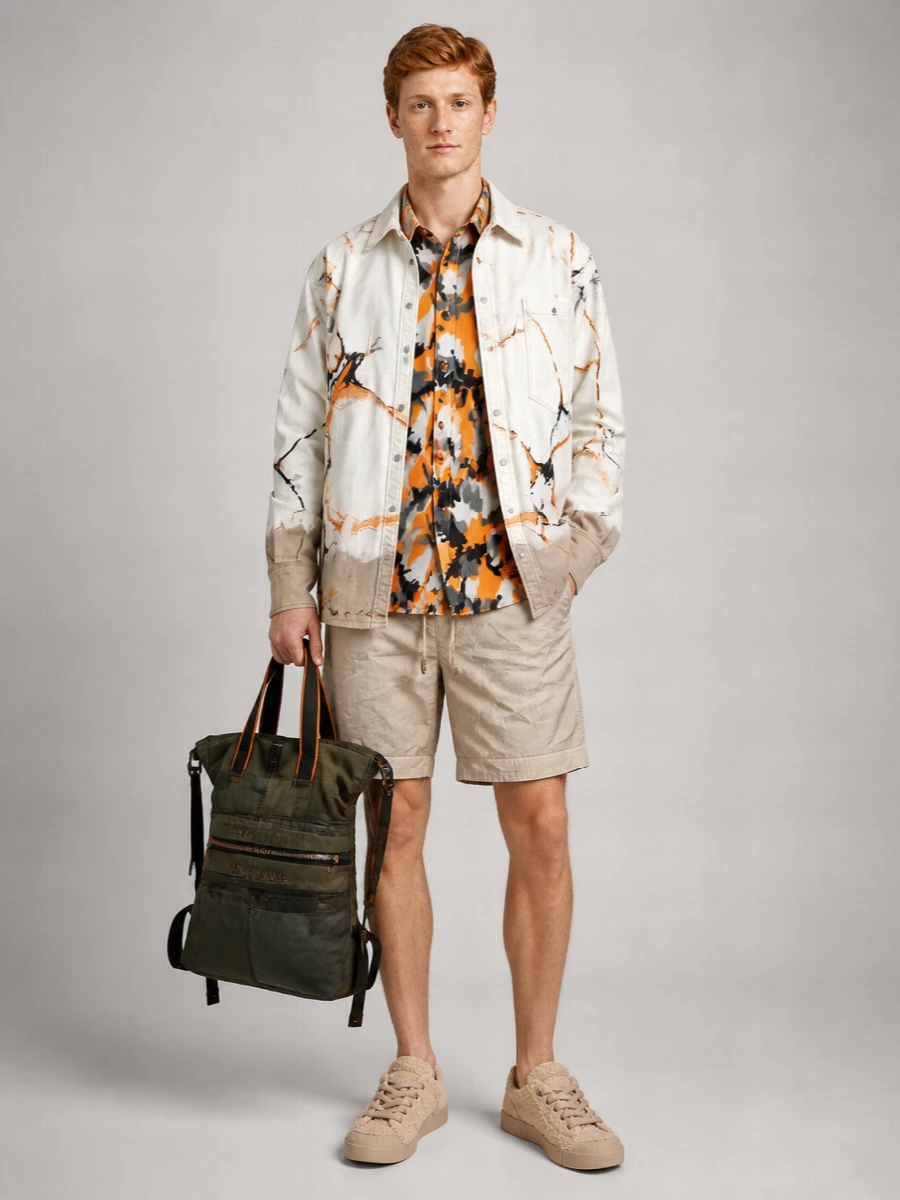 Dolce&Gabbana Cotton Patchwork Backpack