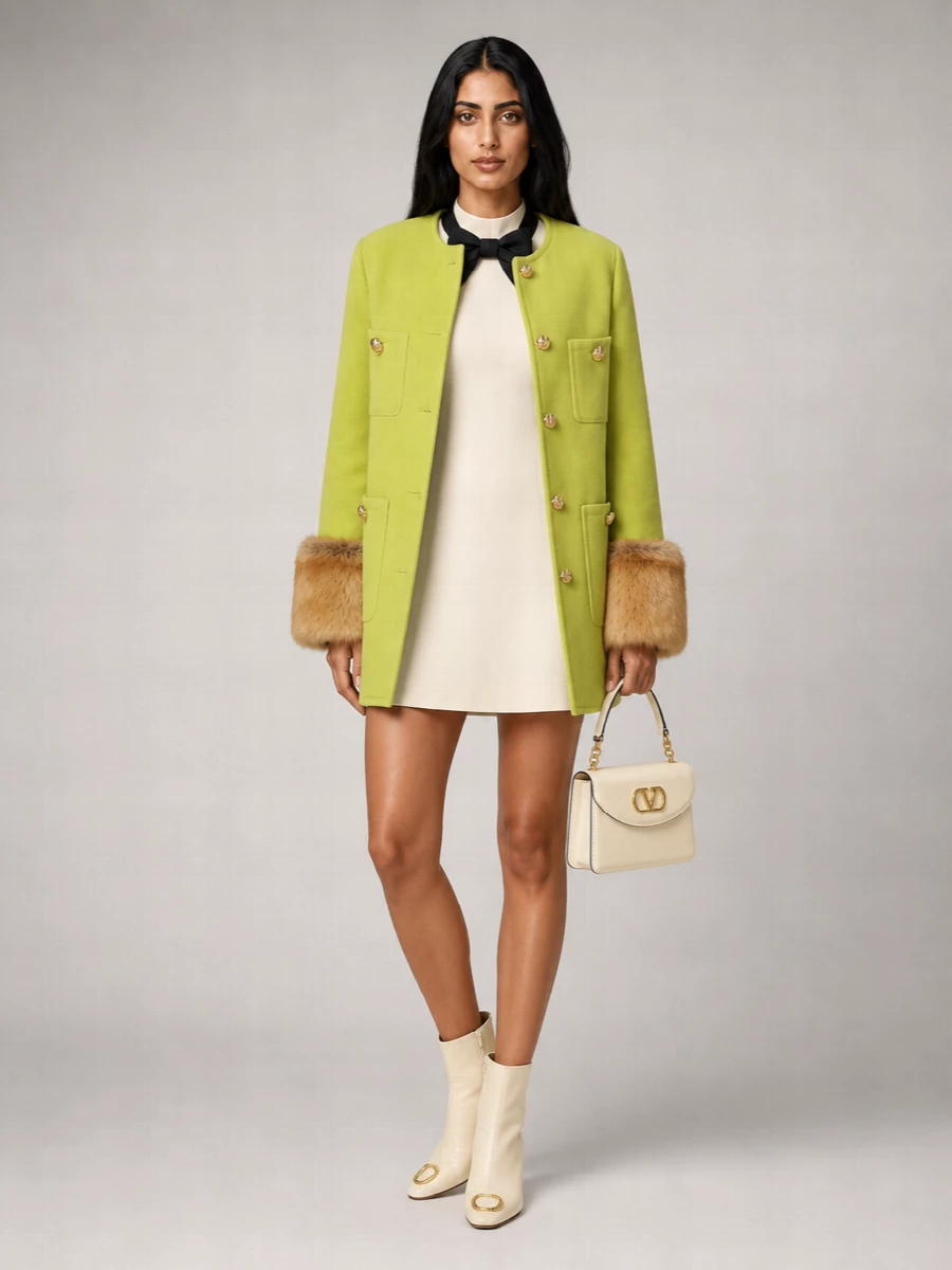 Valentino Garavani Cashmere Virgin Wool Fitted Jacket