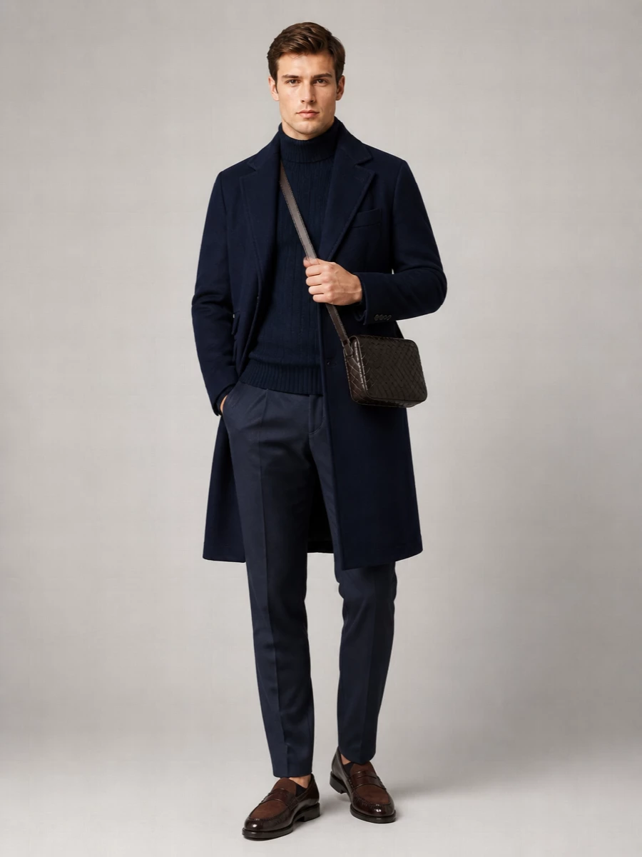 Brunello Cucinelli Virgin Wool Single-Breasted Coat