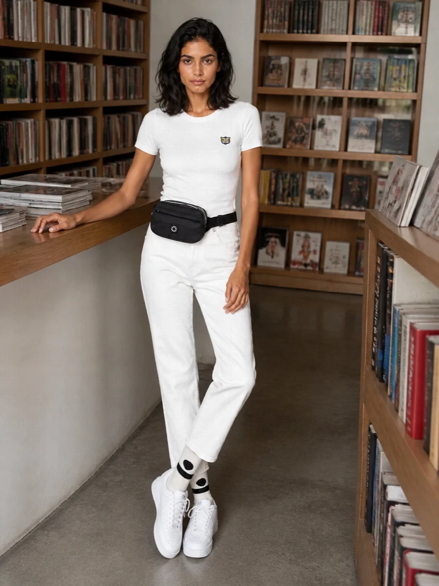 Kenzo tiger tee white jeans nike sneakers