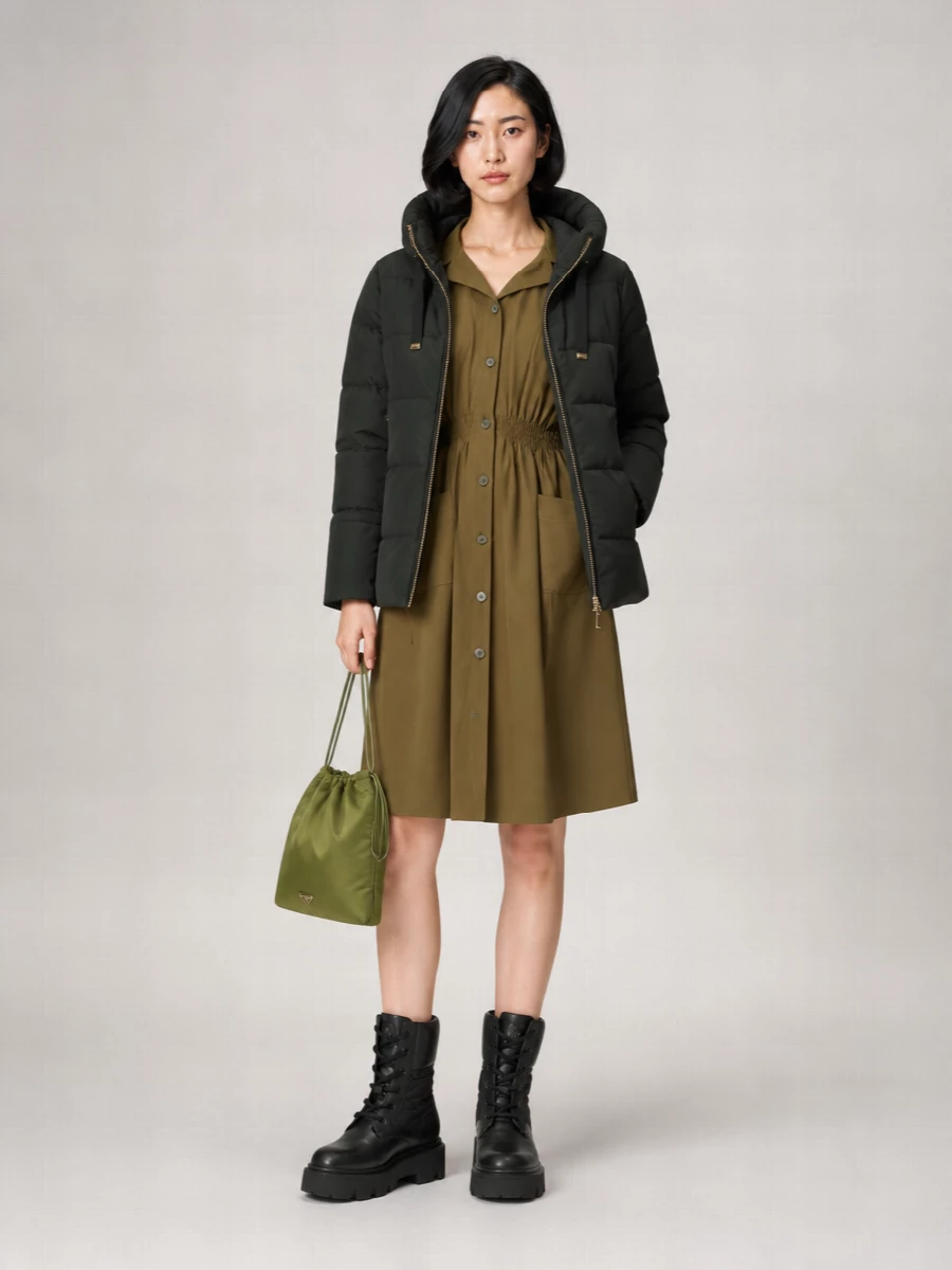 Moorer Down Hooded Puffer Jacket