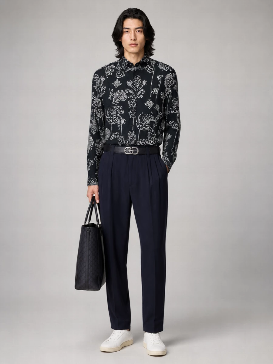 Giorgio Armani Printed Cotton Shirt