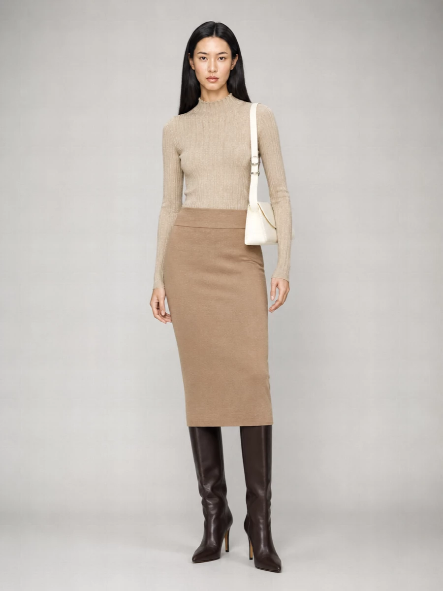 Jil Sander Cannolo Small Leather Shoulder Bag