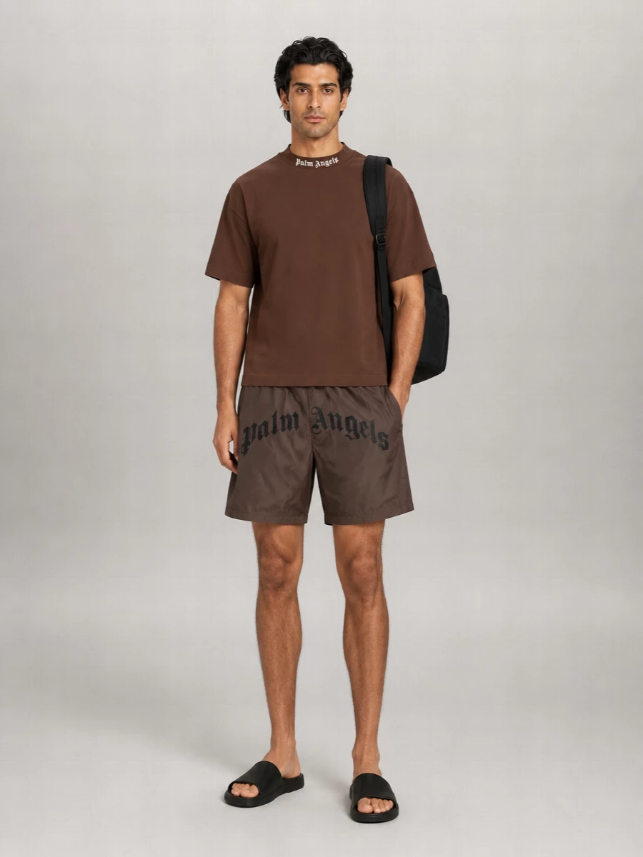 Palm Angels Logo Swim Shorts