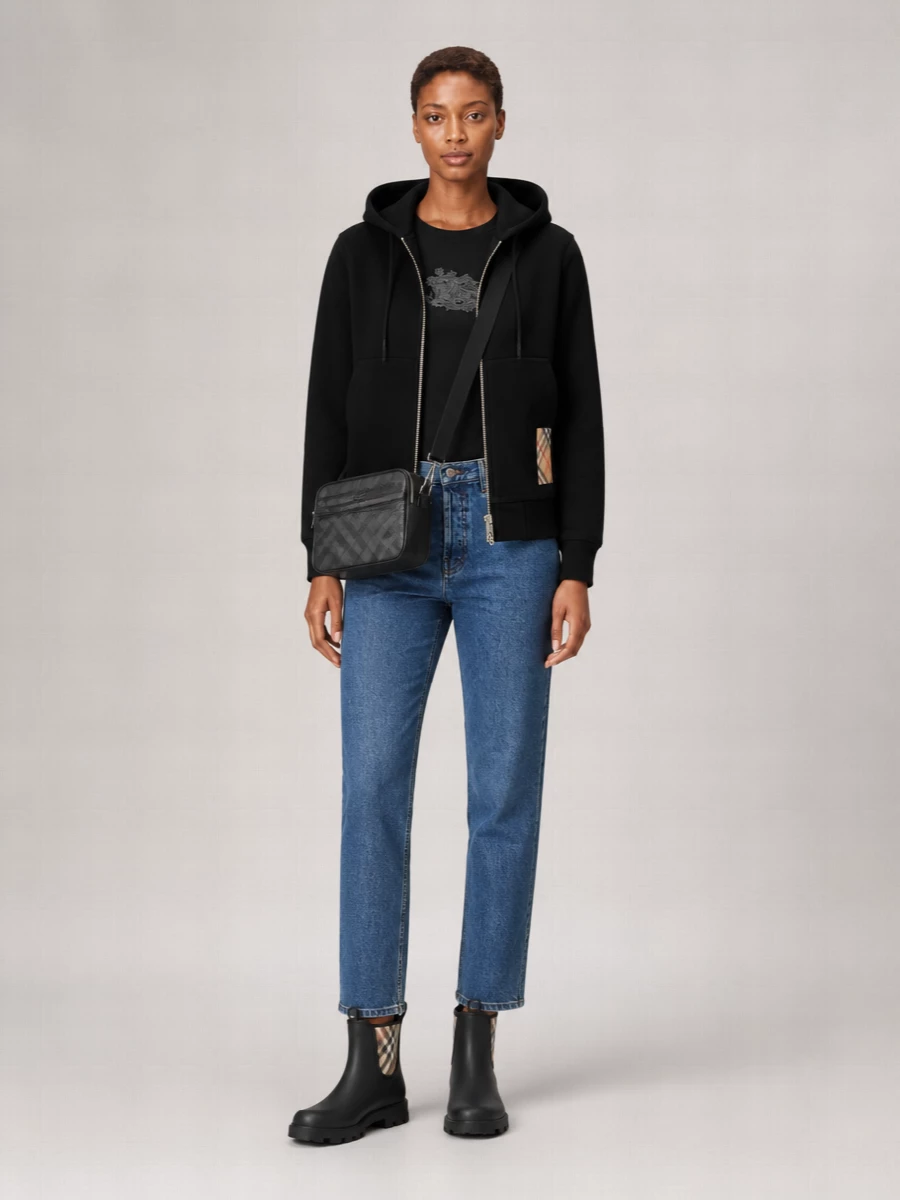 Burberry Cotton Sweatshirt Jacket