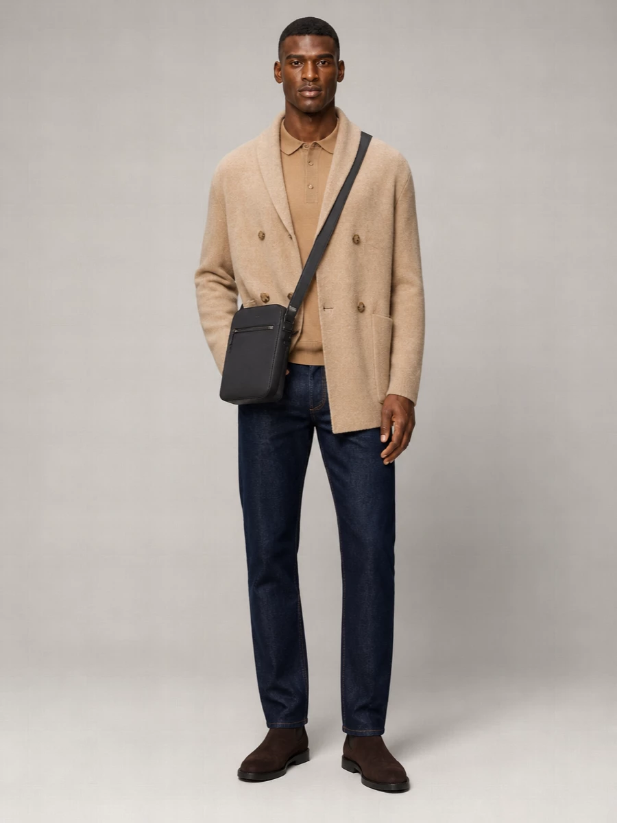 Boss Cashmere Double-Breasted Cardigan