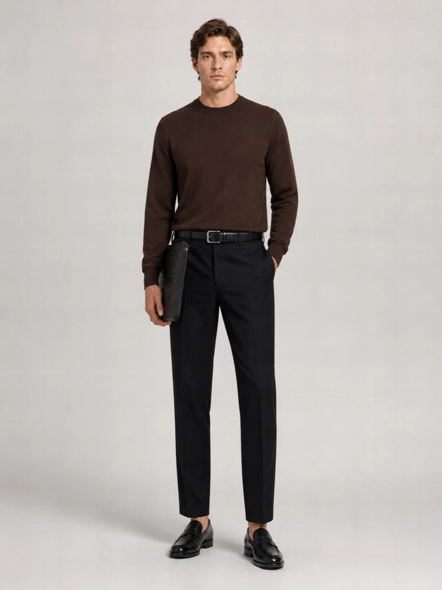 Pt Torino Virgin Wool Tailored Trousers